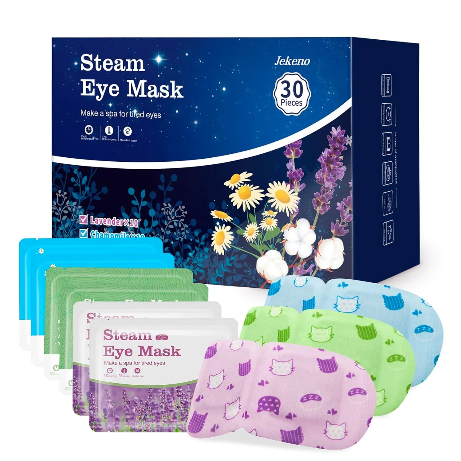 Jekeno Steam Eye Mask Heated Eye Masks for Dry Eyes