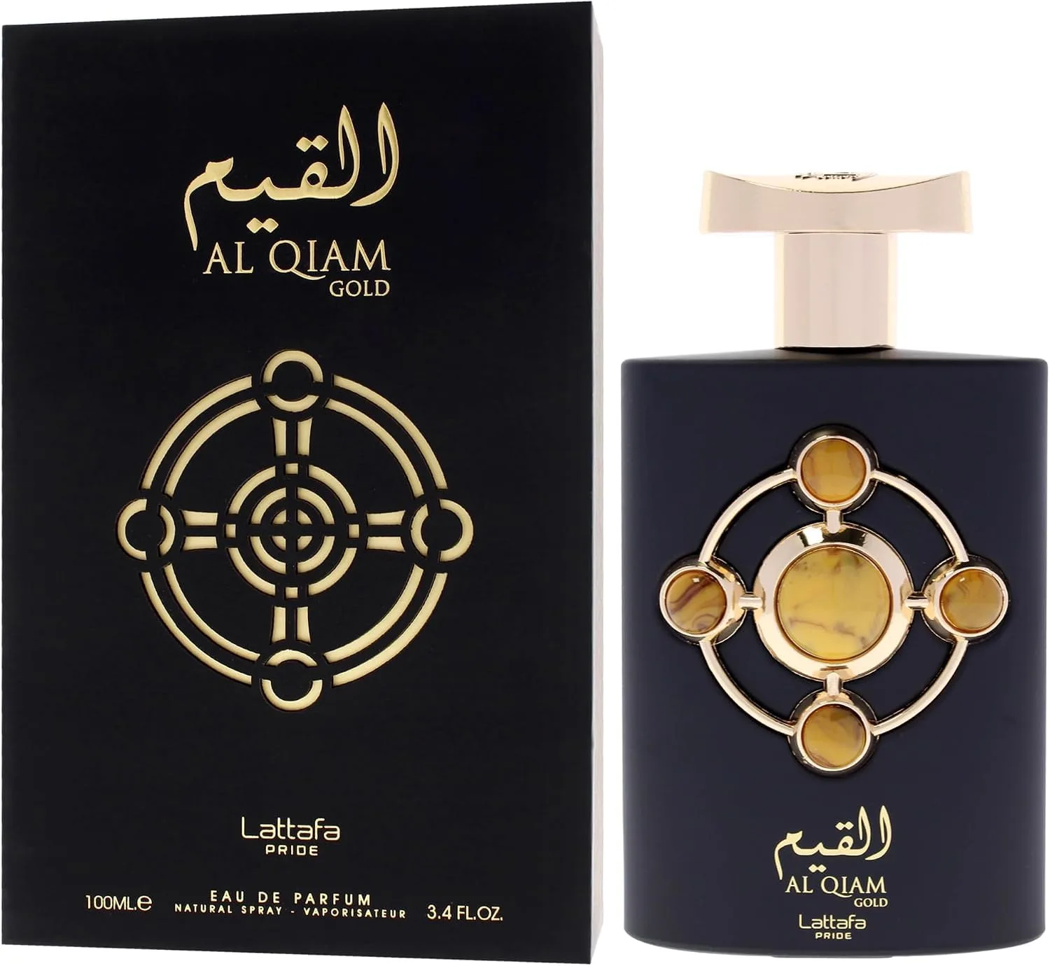 Lattafa Perfumes Al Qiam Gold for Unisex Eau de Parfum Spray, 3.4 Ounce