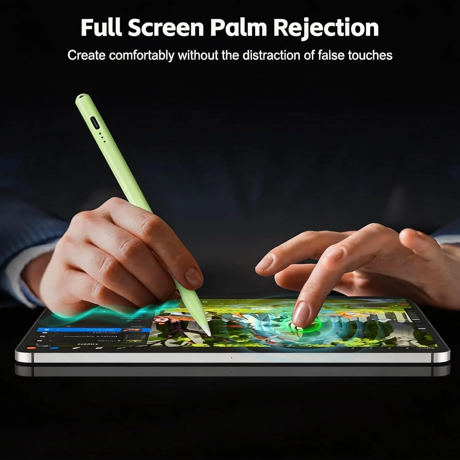 Stylus Pen for iPad 2026-2018 with 13mins Fast Charge,Tilt Sensitivity