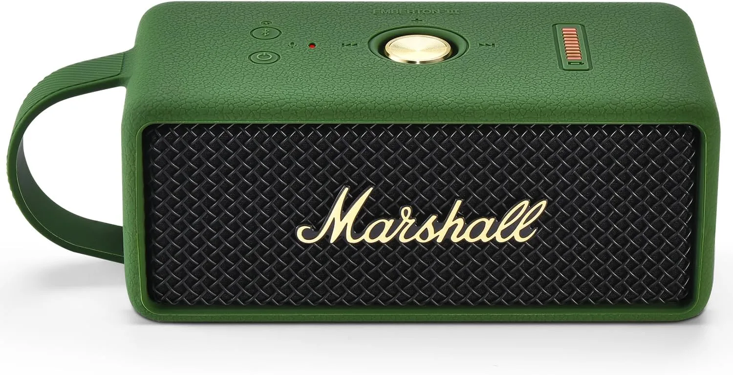 Estuche protector de silicona para Marshall Emberton III verde