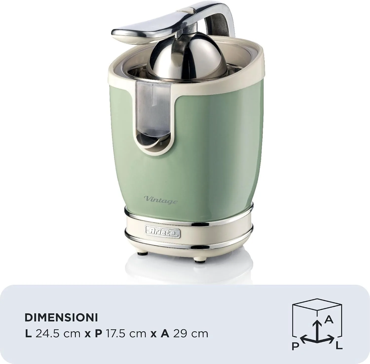 Ariete 413 electric citrus press 85 W Green