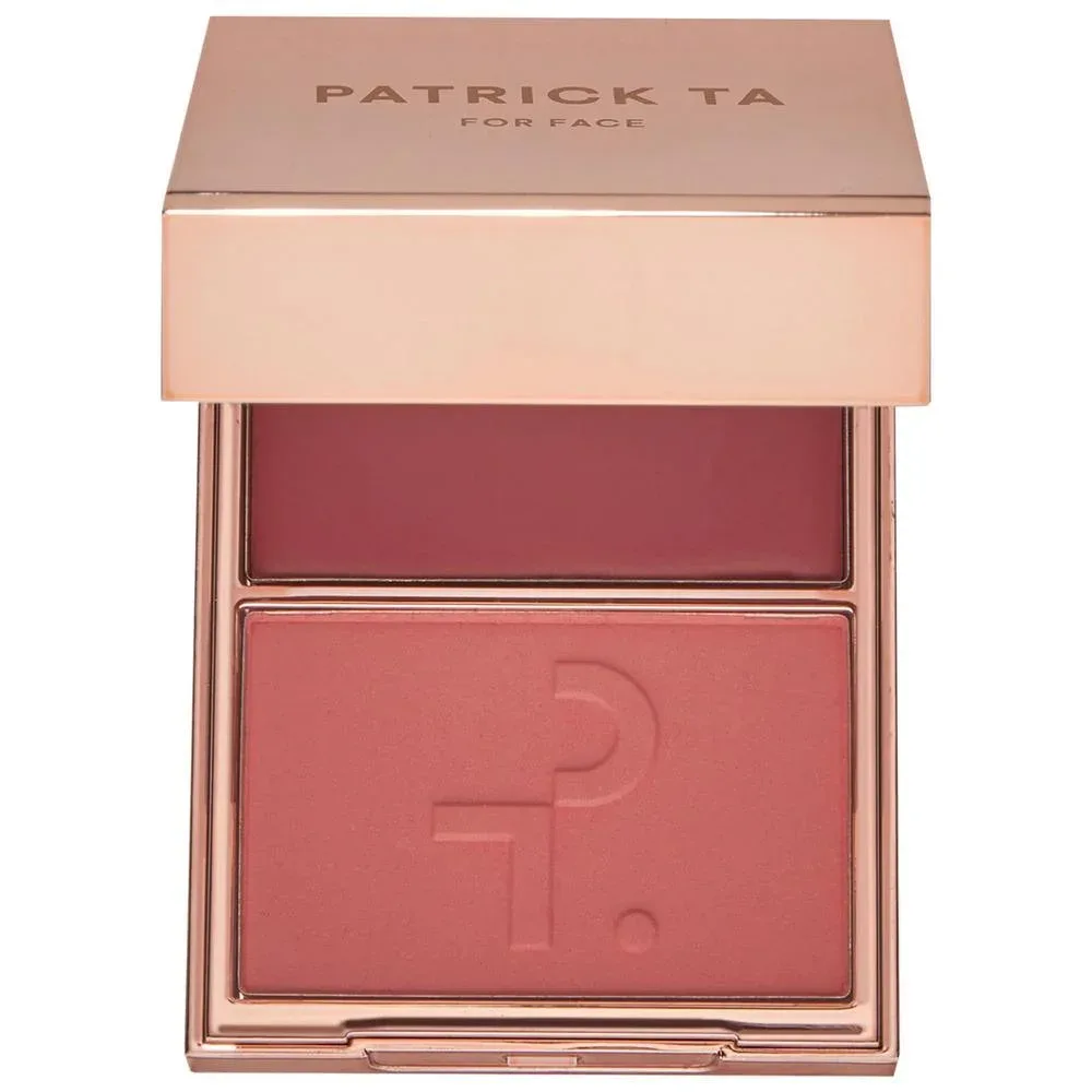 Major Headlines Double-Take Dúo Rubor en Crème y en Polvo - Just Enough soft blue pink - She's Flushed soft peachy pink