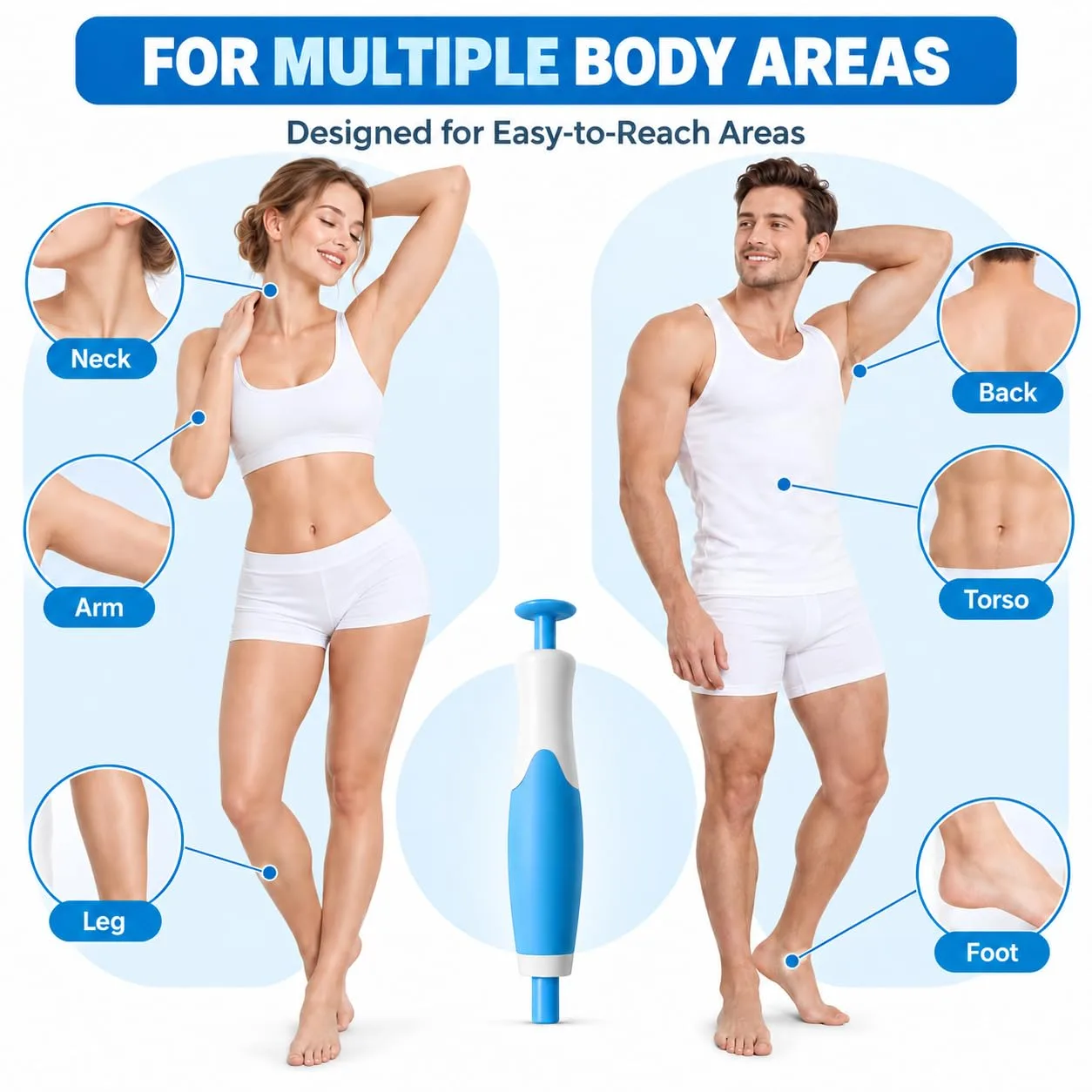 Gentle Skin Maintenance，Daily Skin Care Tool for Adults and Teens at Home（Blue）