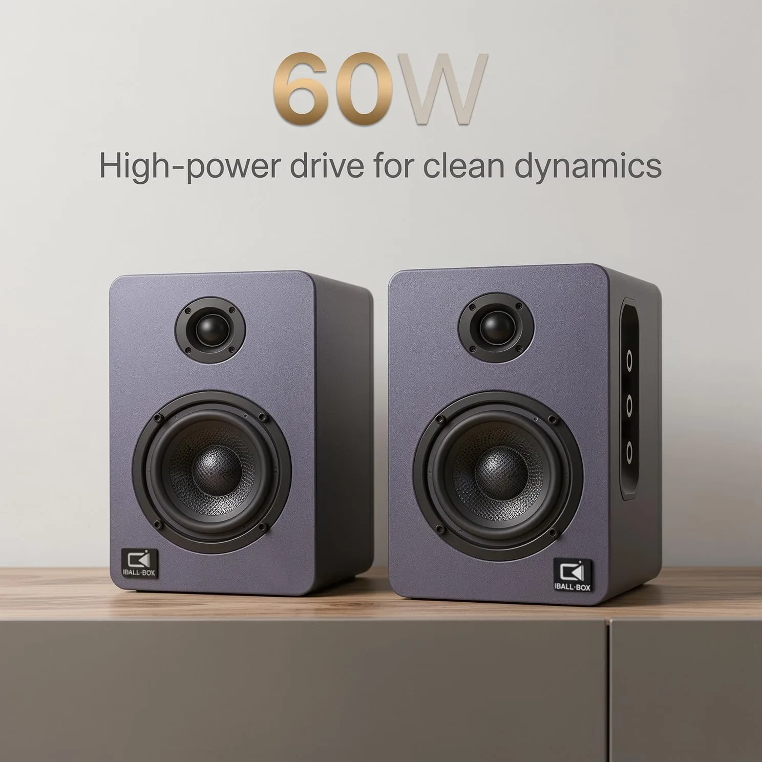 H1 Computer Speakers for Desktop PC, Monitor & Laptop, 60W