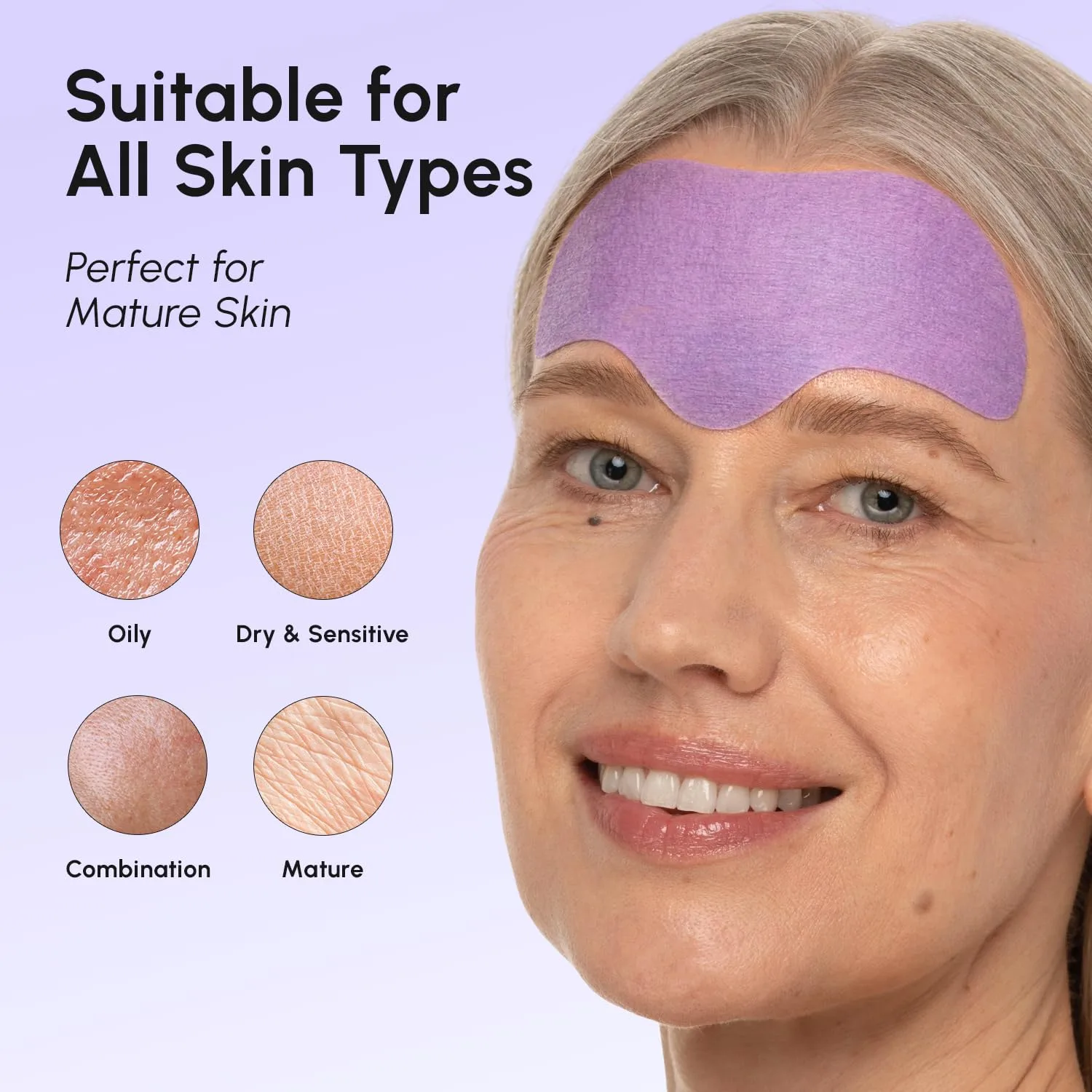 MAREE Forehead Wrinkle Patches & Facial Mask - Anti Wrinkle Patches 10 Ct