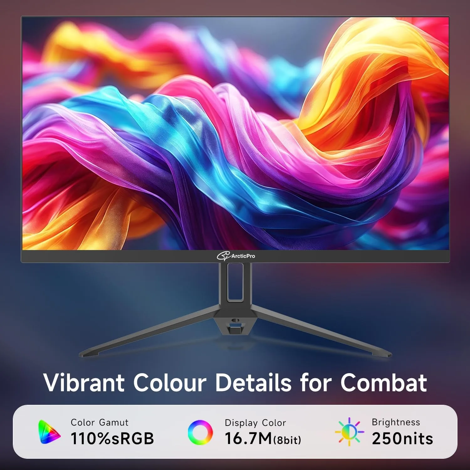 ArcticPro 24" 260Hz 240Hz Gaming Monitor, 1080p Monitor, Adaptive Sync