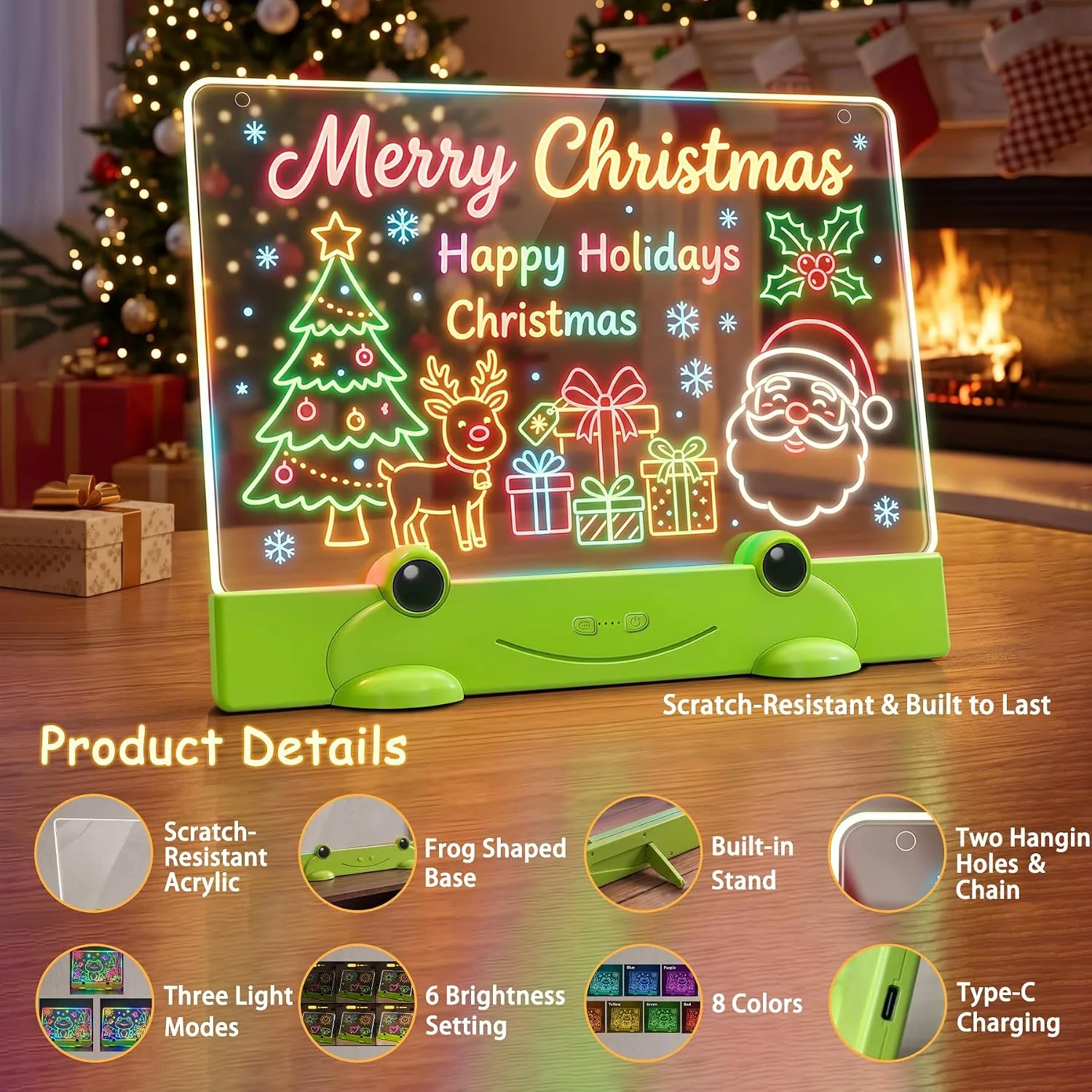 Laimiod 16" LED Drawing Board for Kids,Gift for Girls Boys Children Age 3-8