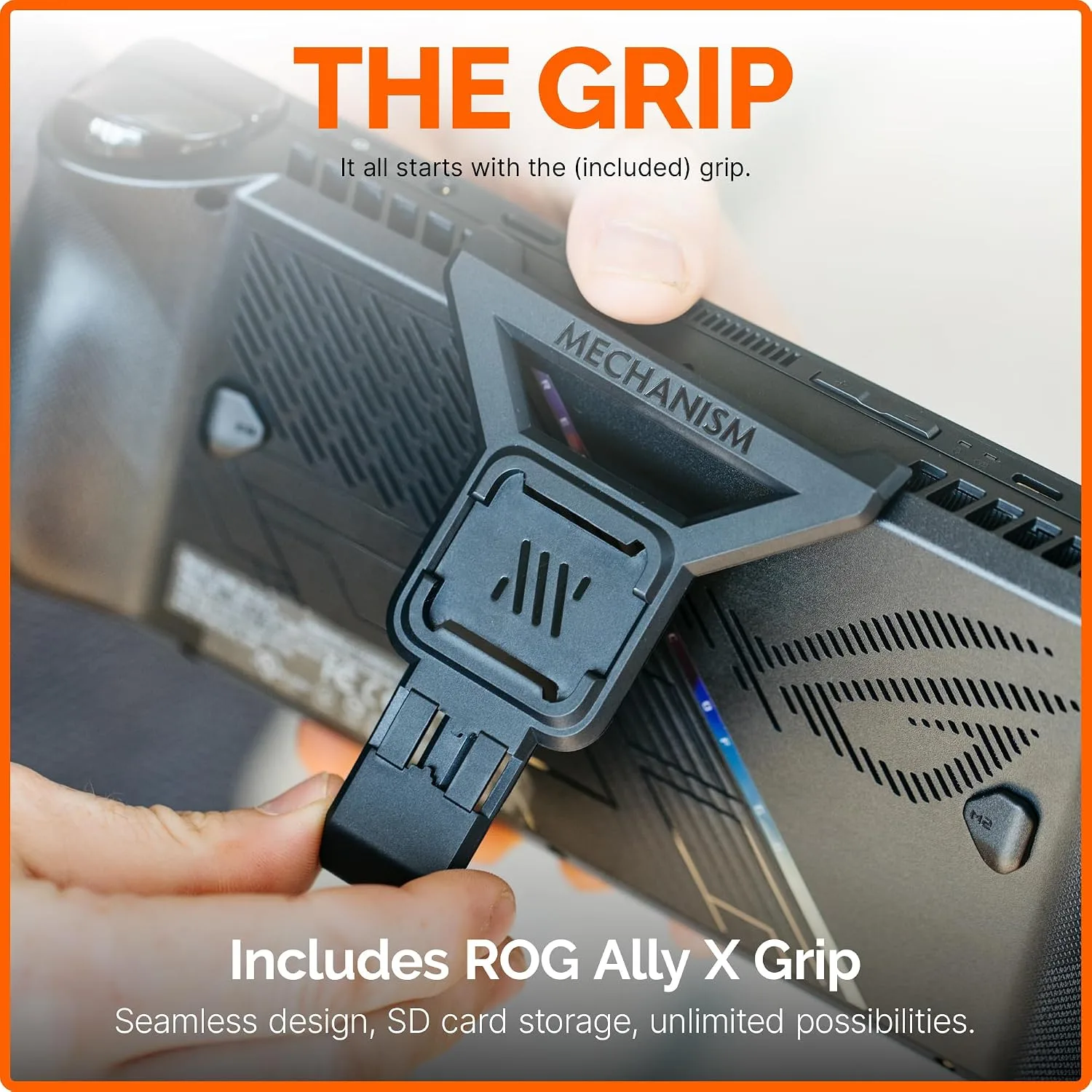 Mechanism Gaming Pillow for the New ROG Ally X | Experience Zero Gravity Gaming with Our Comfortable ASUS ROG Ally X Accessories | Ridiculously Soft & Machine Washable Pillow for Gamers (AllyX Grip)