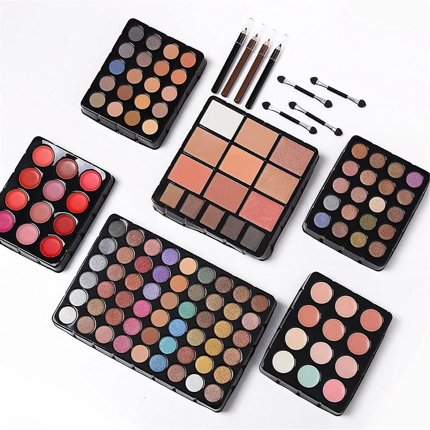 132 Color All In One Makeup Kit,Professional Makeup Case,Makeup Set for Teen Girls,Makeup Palette,Multicolor Eyeshadow Kit (Pink) pink