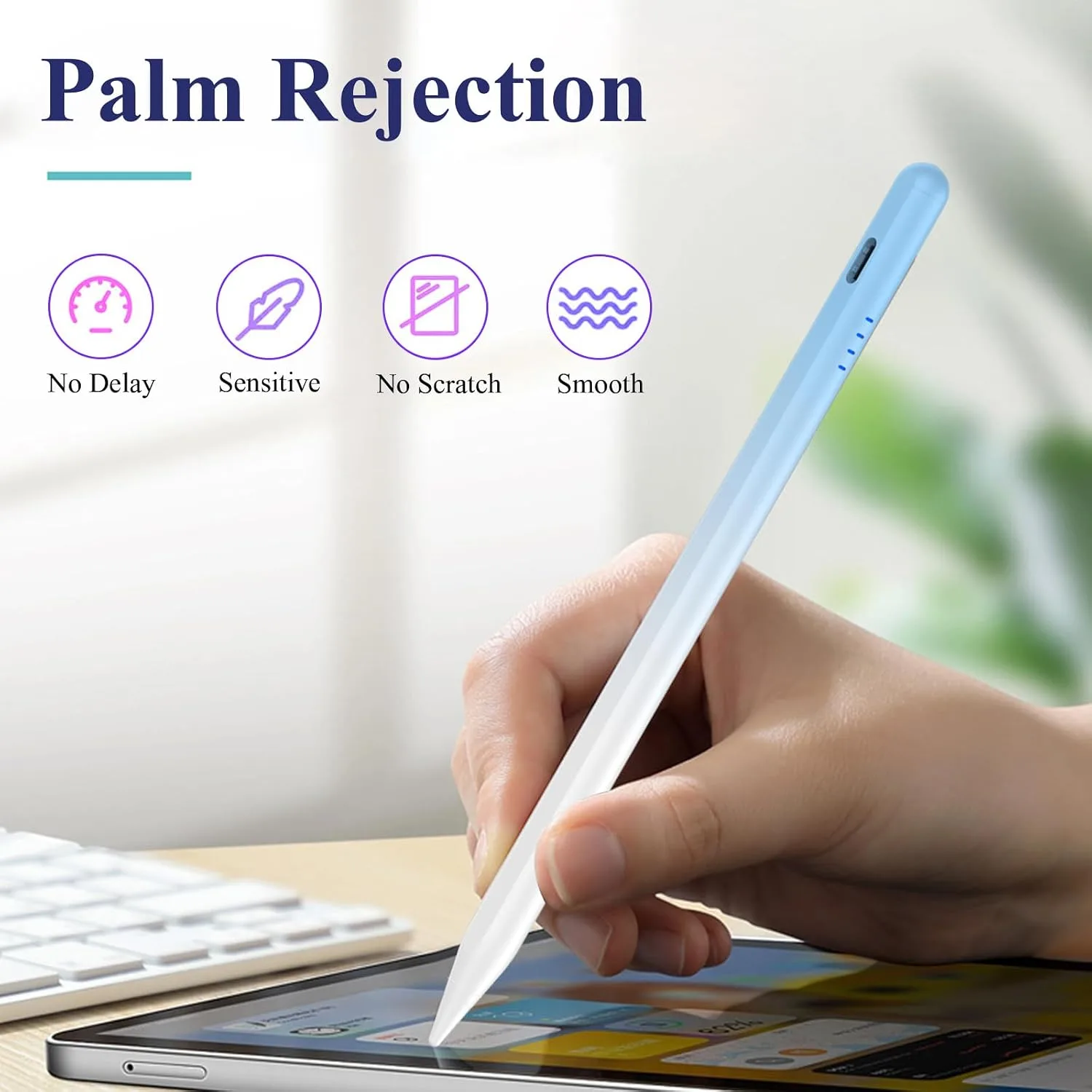 Kenkor Stylus Pen for iPad 2018-2026, 20Mins Fast Charge for Apple Pencil