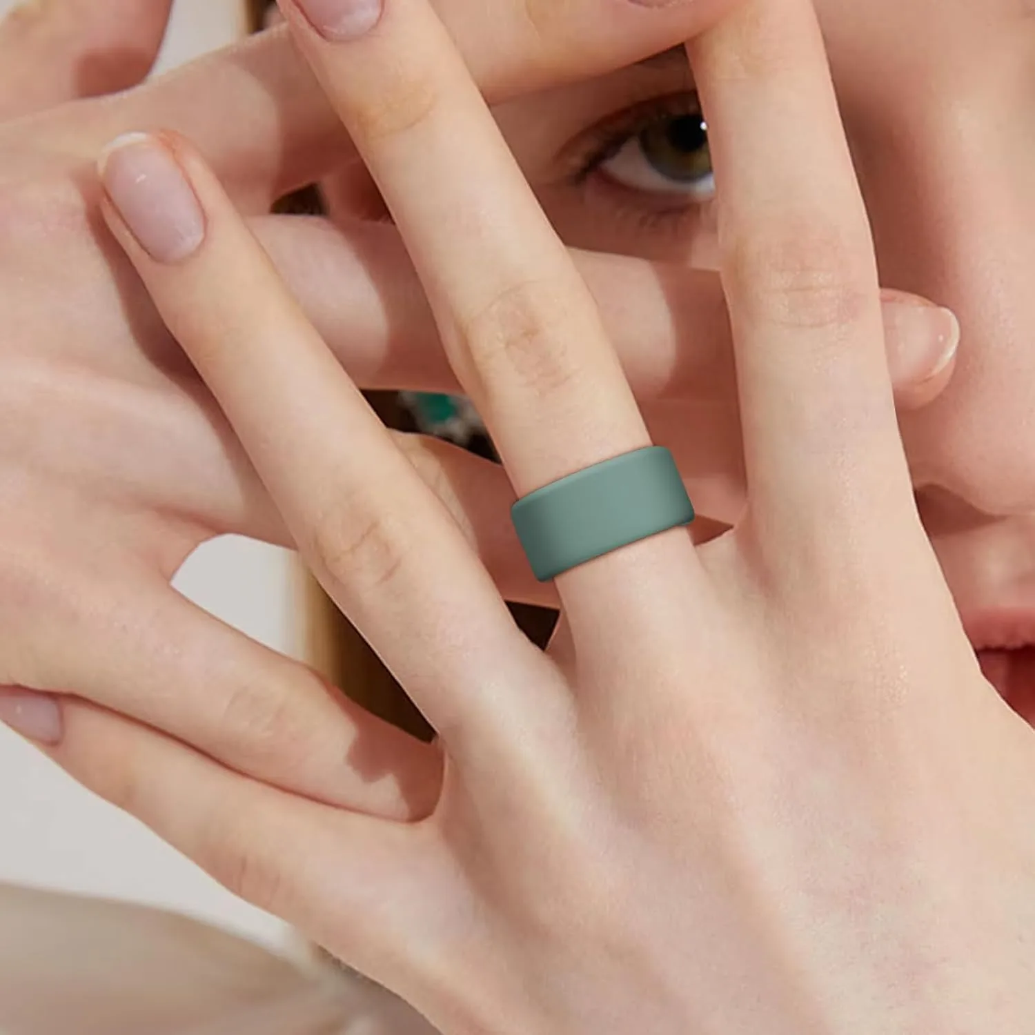 NewJourney Compatible with RingConn Gen 3 /Gen 2 /Gen 2 Air Cover, Anti-Scratch Elastic Silicone Protector for Ring Conn