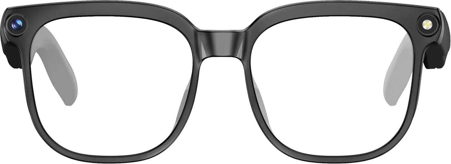AI Smart Glasses with Camera, 8MP Camera Glasses,1080P Recording Glasses for Men Women,AI Chat,Hands-Free Music & Calls,Ideal for Business Meetings,Travel,&Daily Use
