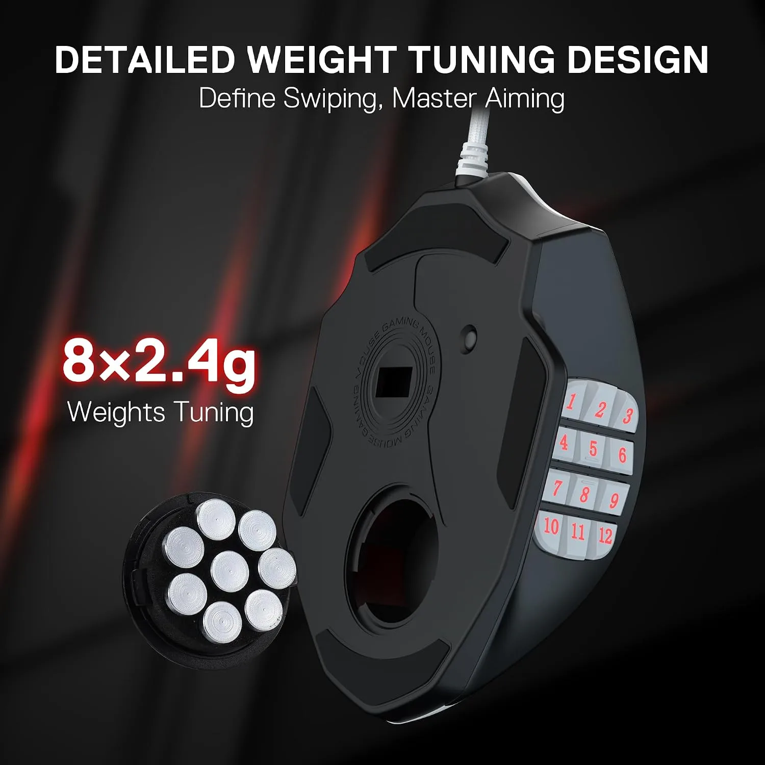 Redragon M908 Wired RGB MMO Gaming Mouse 24000 DPI Remapping Keys