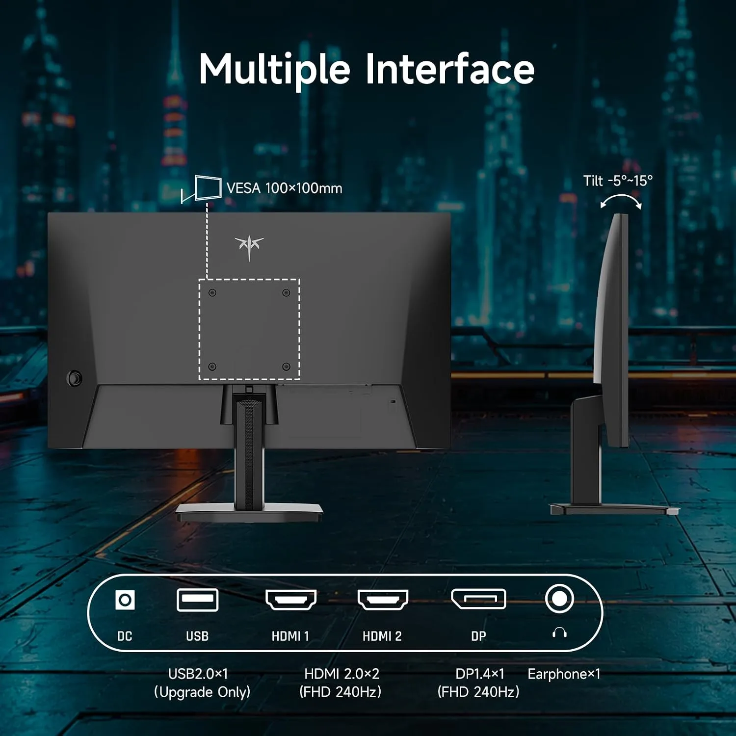 KTC 24.5 Inch 240Hz Gaming Monitor, FHD Fast IPS Computer Monitor H25T7-A