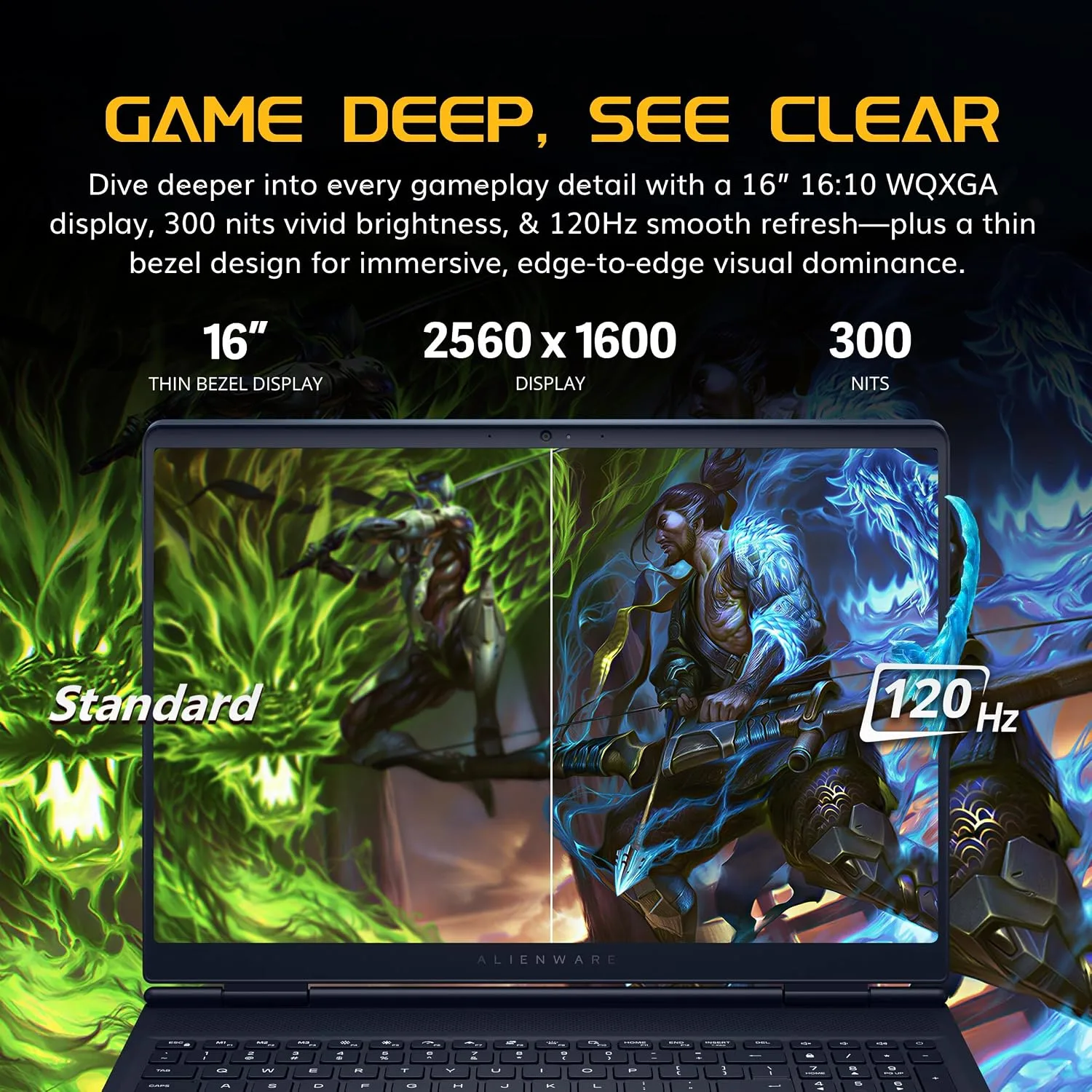 Dell Alienware Aurora 16 16" WQXGA 120Hz Gaming Laptop, Intel Core 7 240H, 64GB DDR5, 3TB Storage(2TB SSD+1TB Docking Station Set), GeForce RTX 5050 8GB GDDR7, Backlit Keyboard, Win11 Pro, Indigo
