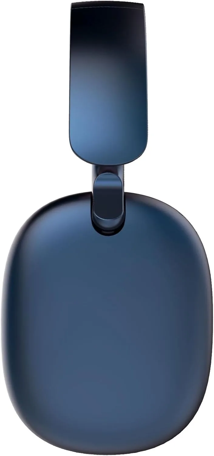 C6 Active Noise Cancelling Headphones, Wireless Over Ear Bluetooth Headphones, 60H Playtime, Lightweight Folding Comfort Fit Ear Cups Headset with Mic for iPad/Travel/PC/Home Blue