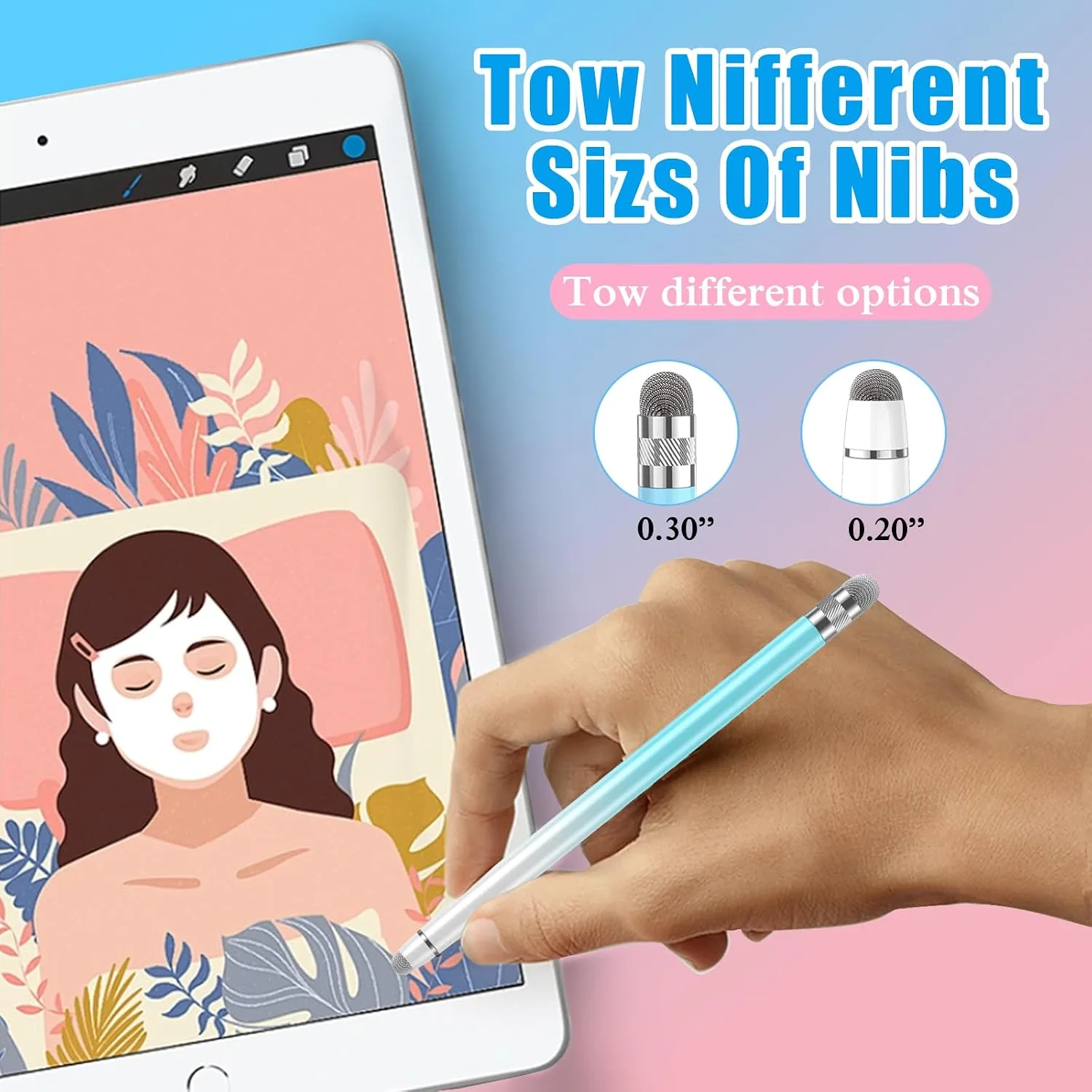 Bopomofo 3PCS Stylus Pen for Touchscreen,High Sensitivity & Precision