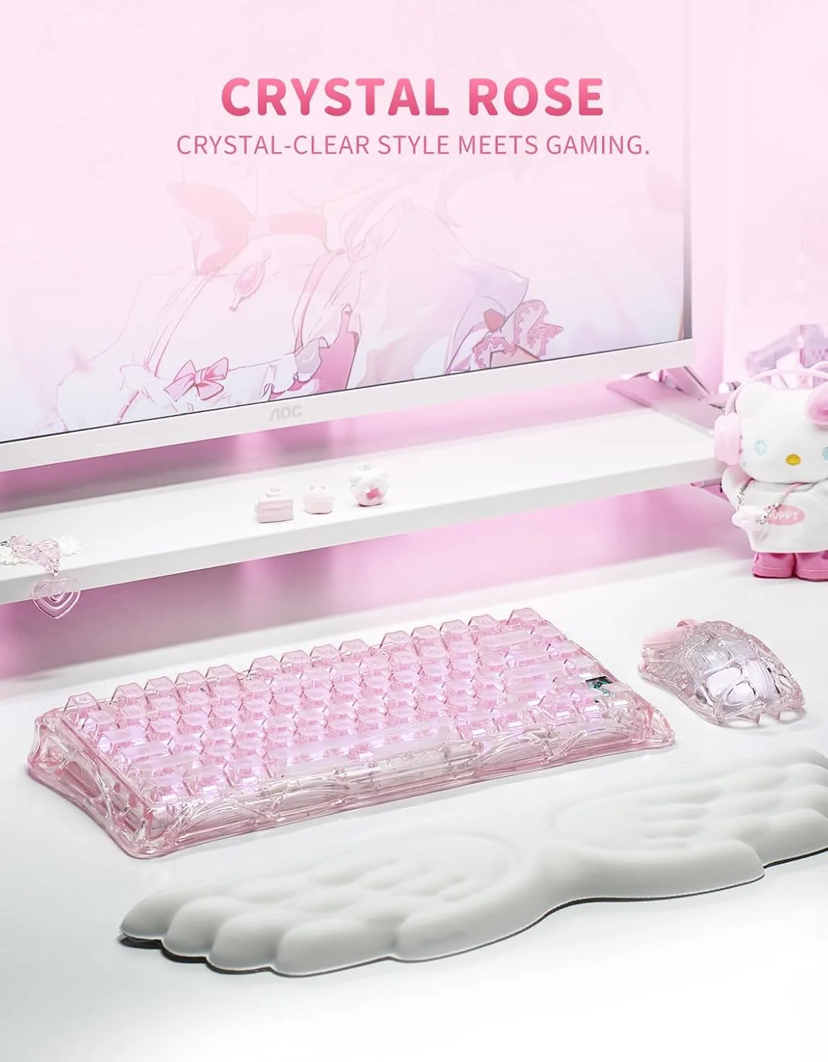 GravaStar Mercury K1 Lite 75% Wireless Mechanical Gaming Keyboard RGB