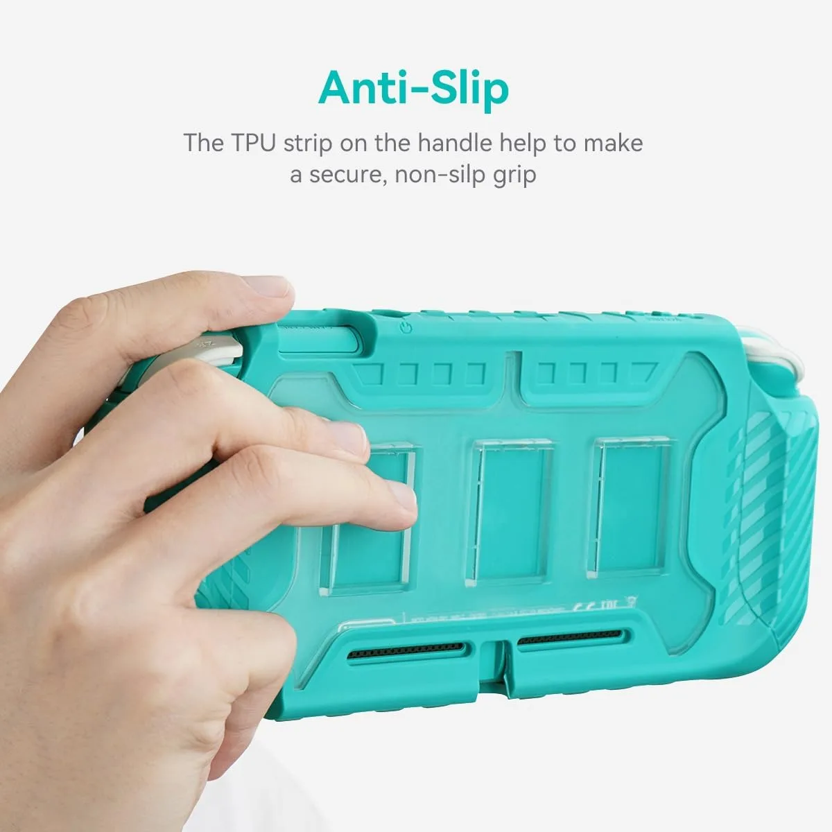 KIWIHOME Protective Case for Switch Lite 2019, with Thumb Grip Caps