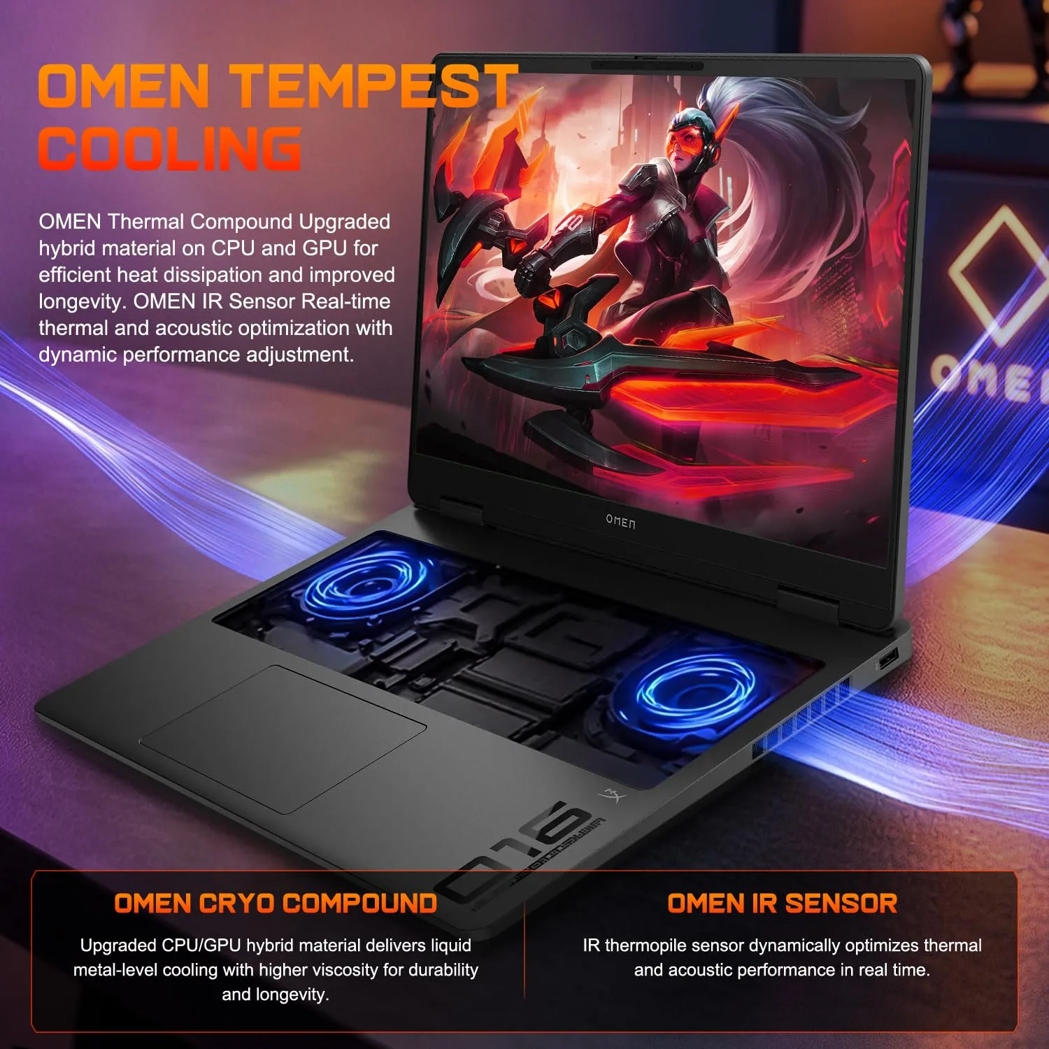 HP Omen 16" 240Hz Ryzen 9 8940HX & 5060 Gaming Laptop, 32GB DDR5 + 1TB SSD