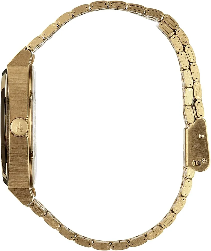 NIXON Time Teller A045 - 100m Water Resistant Men's Analog Fashion Watch (37mm Watch Face, 19.5mm-18mm Stainless Steel Band)