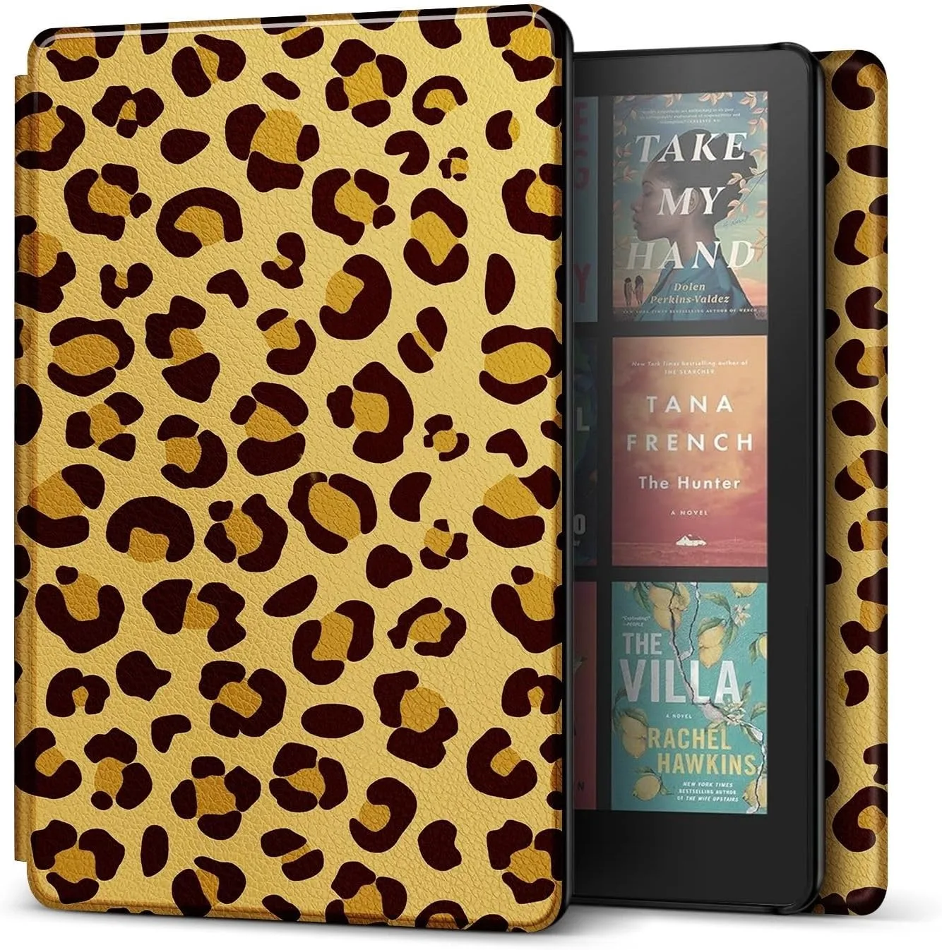 TNP Kindle Paperwhite 12th Gen Case, Colorsoft 7-Inch Cover, Leopard Yellow