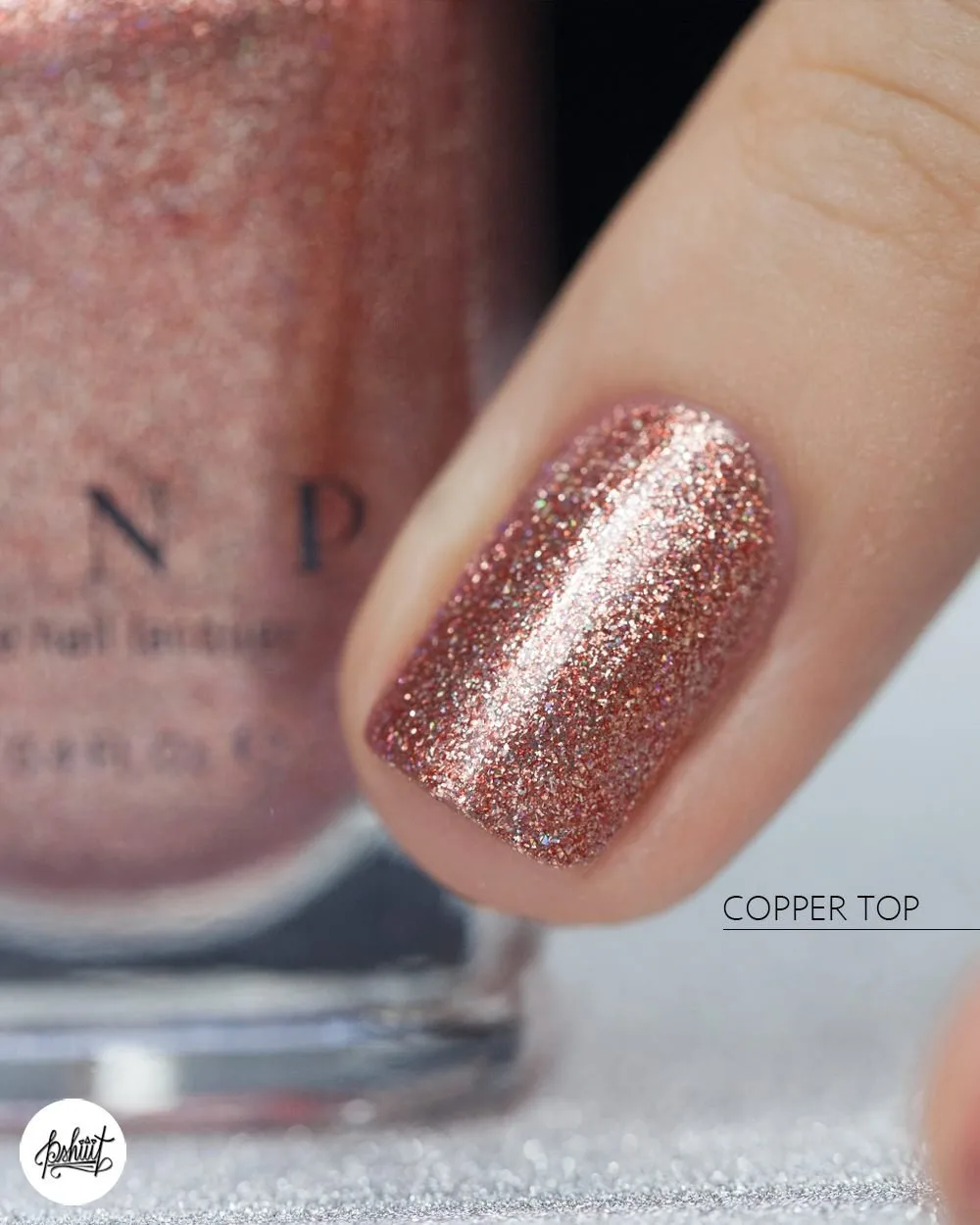 ILNP Copper Top - Copper Holographic Metallic Nail Polish