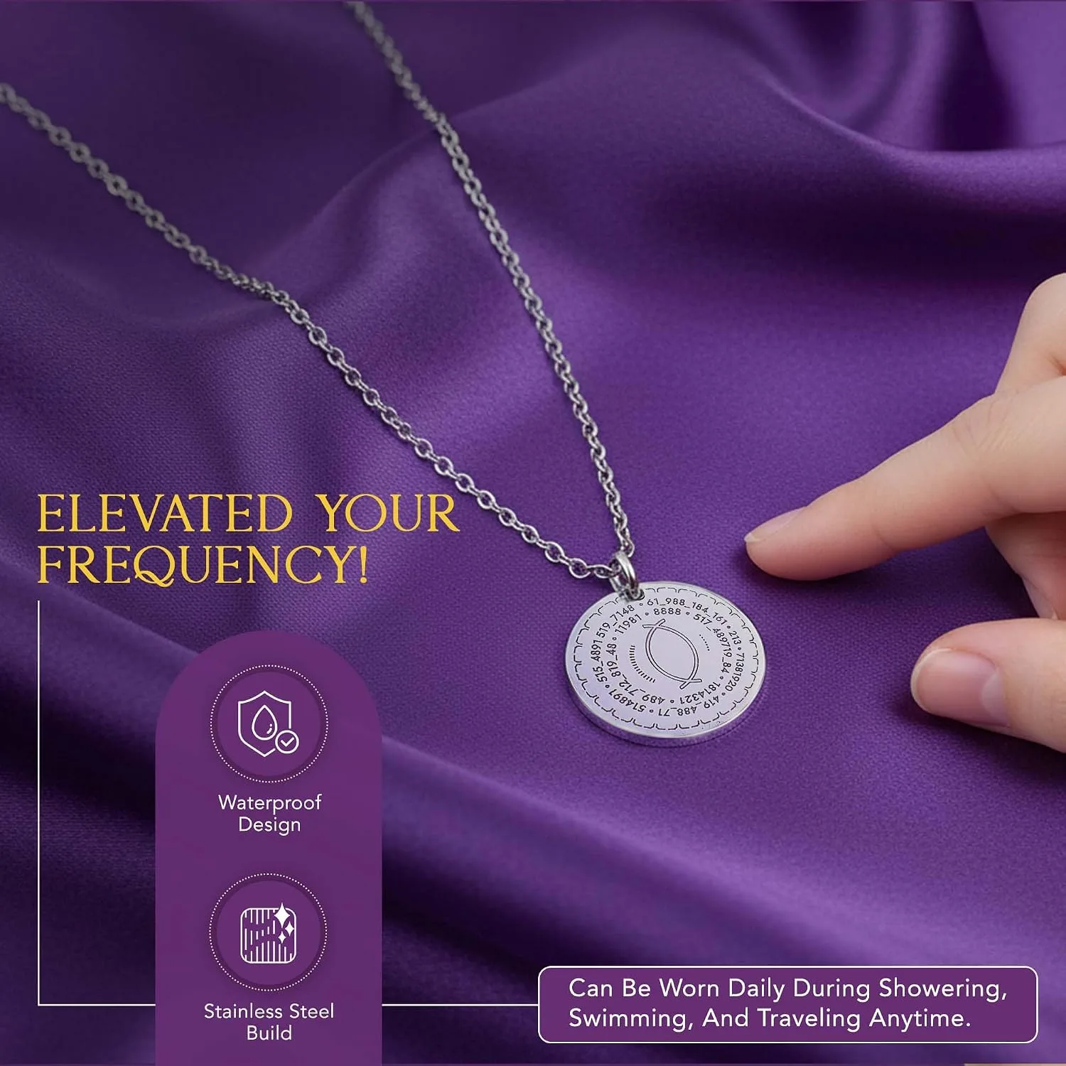 SANA Numerana Grabovoi Necklace with Sacred Geometry for Men & Women