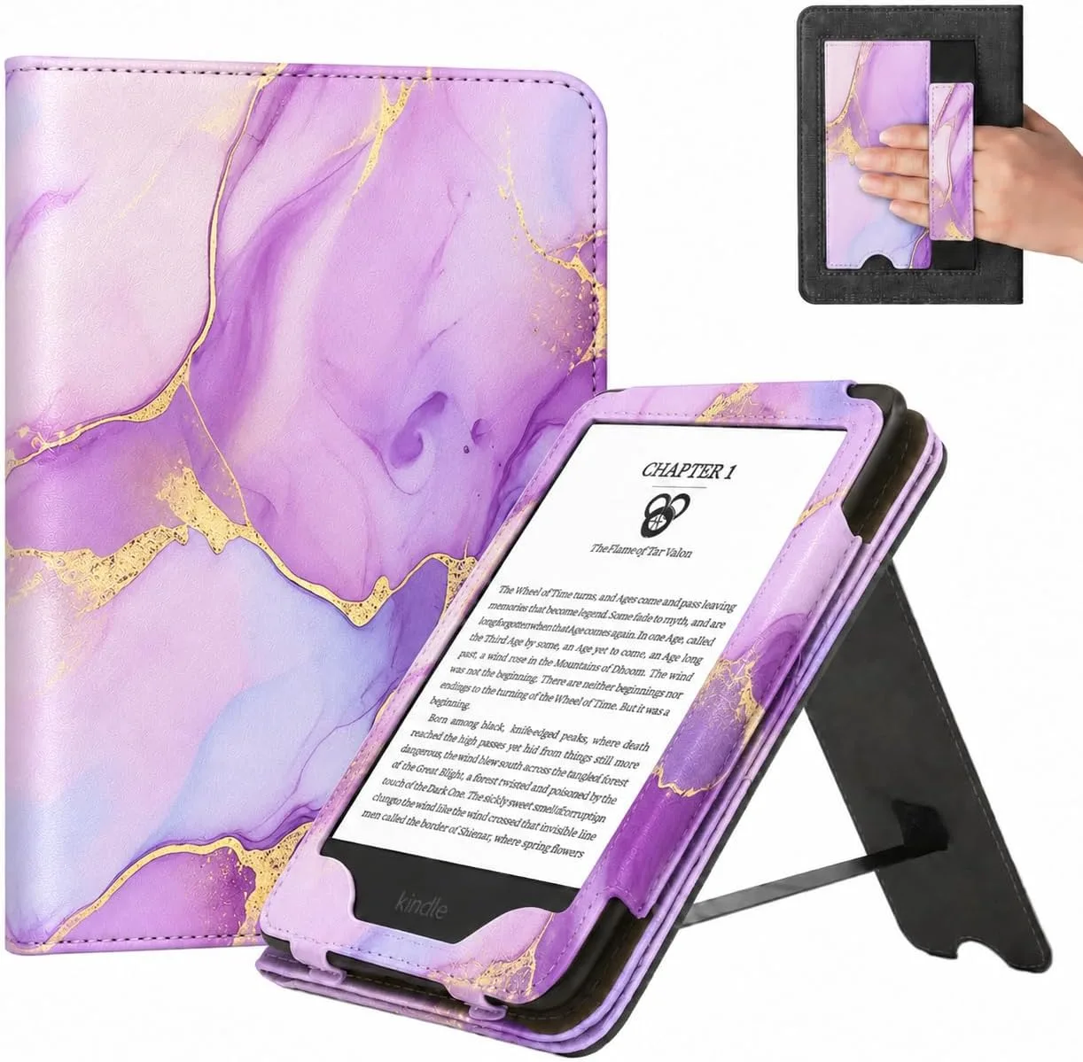 CoBak 6 Inch Case with Stand, not for iPad(A0J28), Amethyst Veins