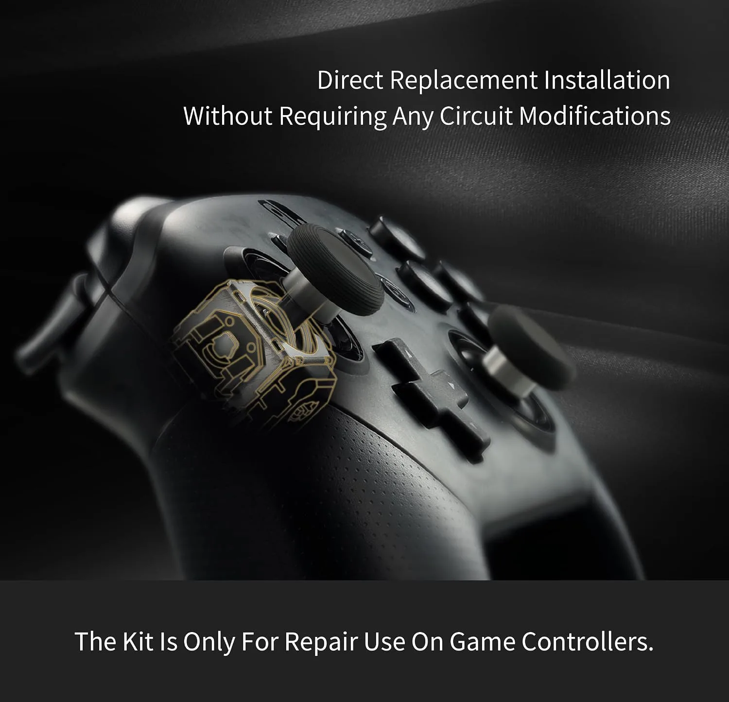 GuliKit TMR Joystick Replacement Module for PS4 DualShock Controller