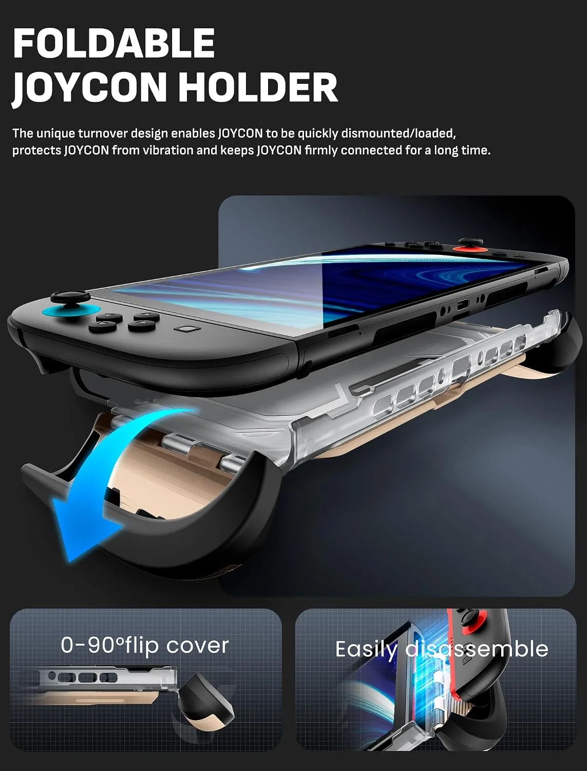 Mumba Titan Case for Nintendo Switch 2 with Kickstand & 7 Card Slots,Desert