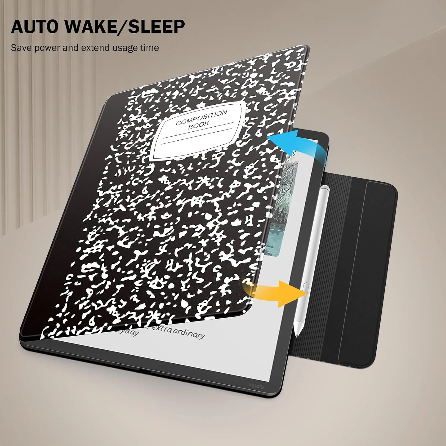 MoKo Magnetic Case for 11" Kindle Scribe 3rd & Colorsoft 1st,Quad Ner