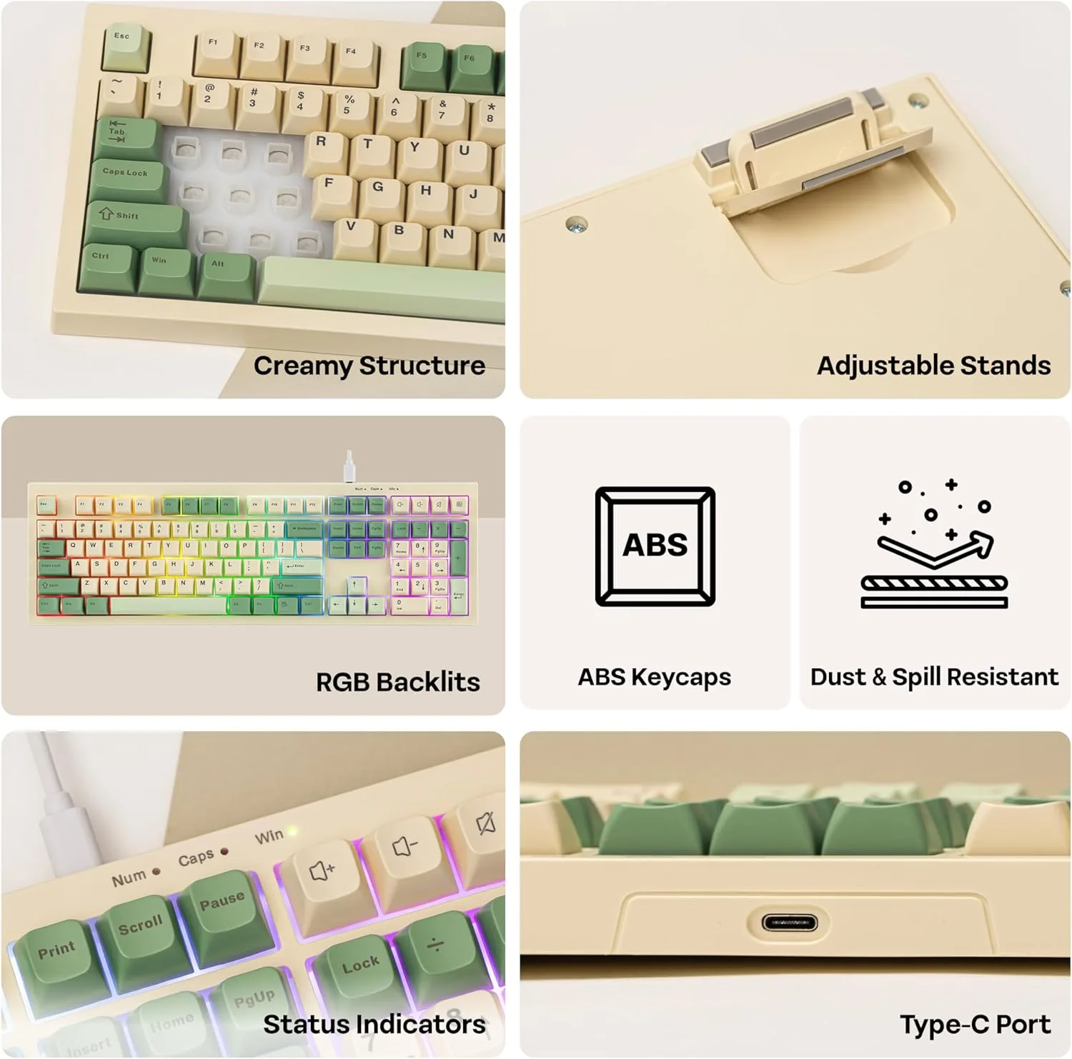 MechLands Aula S102 Membrane Gaming Keyboard w/Number Pad, 100% Full Size
