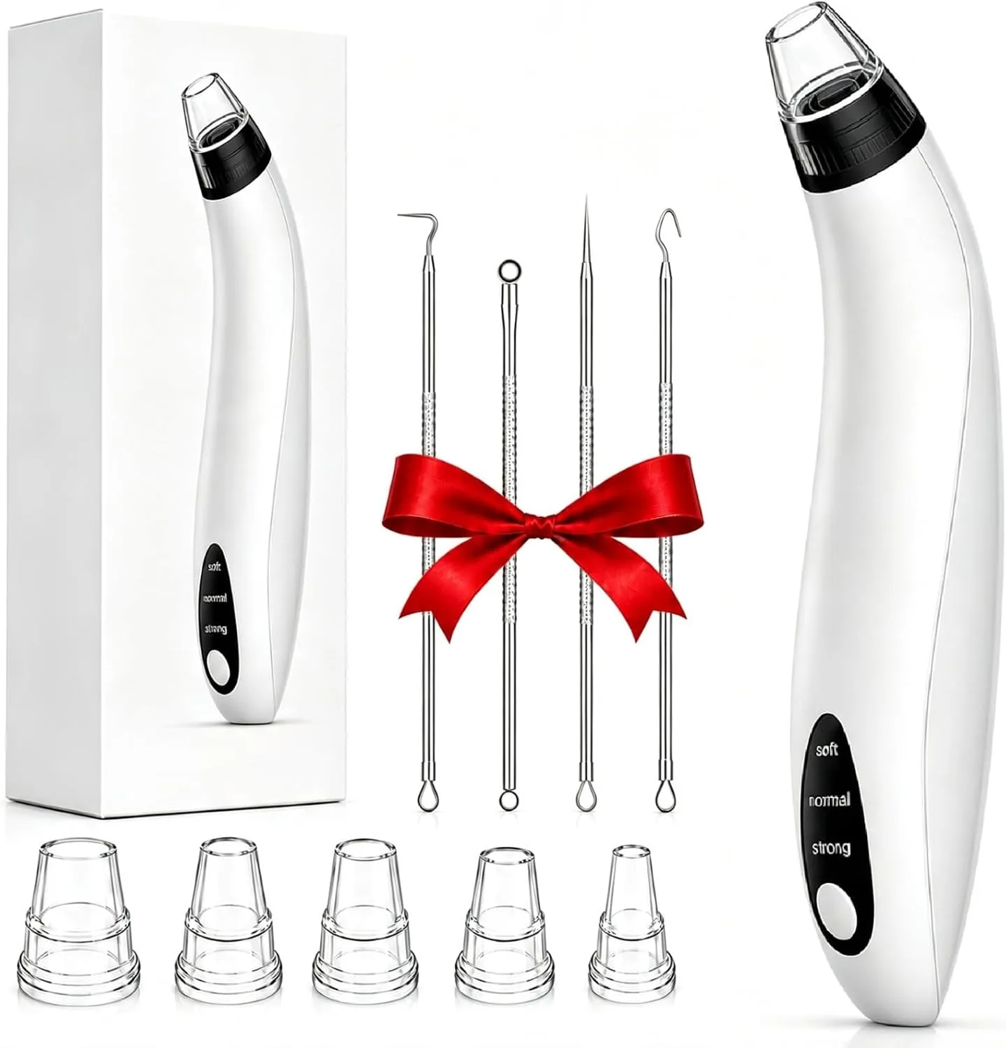Blackhead Remover Tools,Electric Vacuum Facial Pore Cleaner Tool(White)