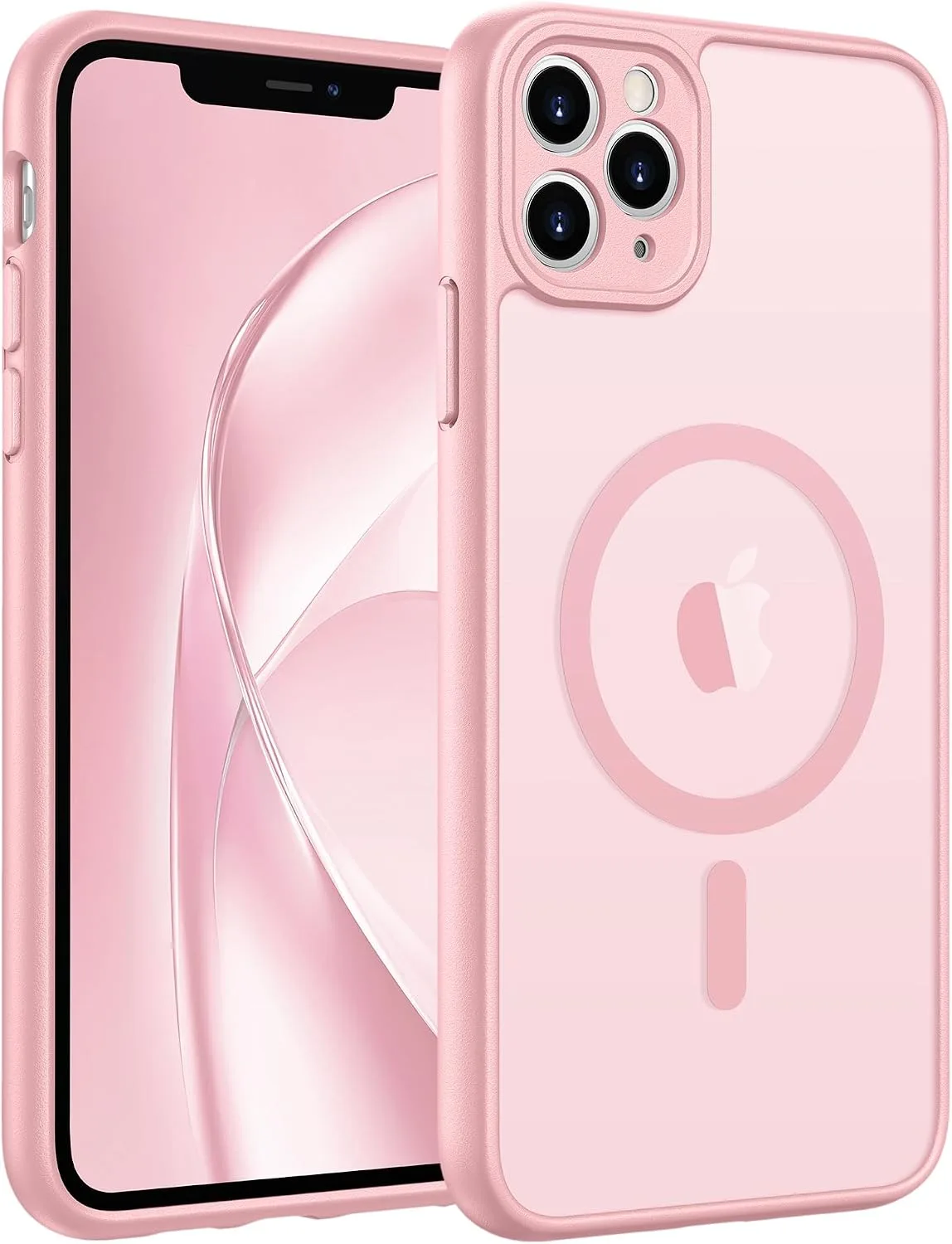 FNTCASE for iPhone 11 Pro Max Case, Fit for Magsafe, Light Pink