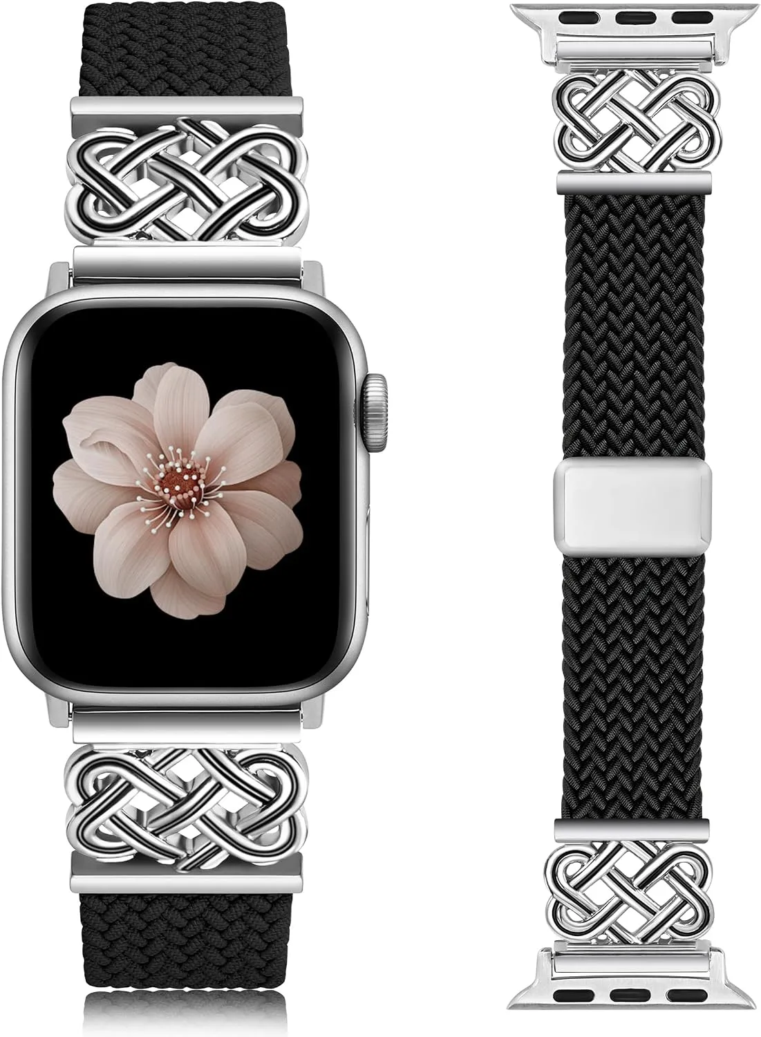 Correa trenzada elástica con cierre magnético para Apple Watch unisex