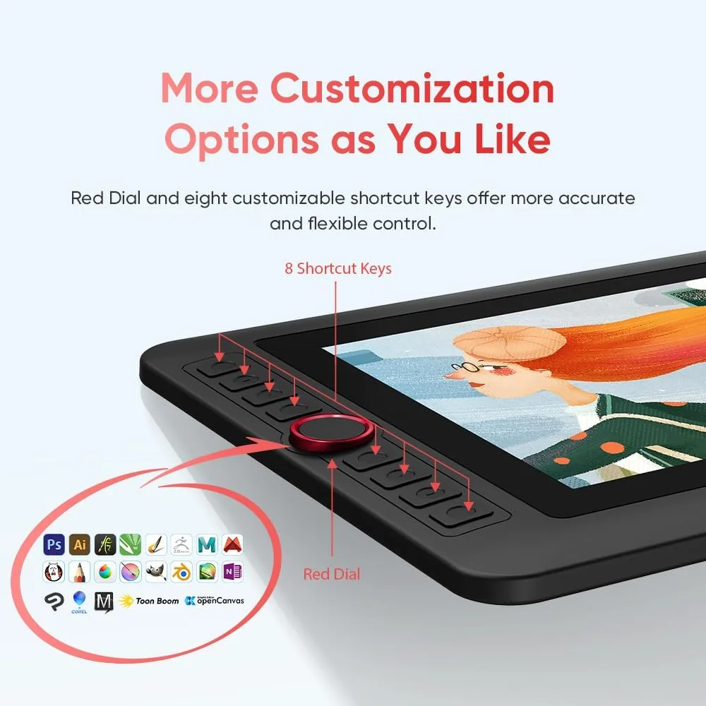XPPen Artist 12 Pro Lite Version Drawing Tablet with Screen 8192 Stylus