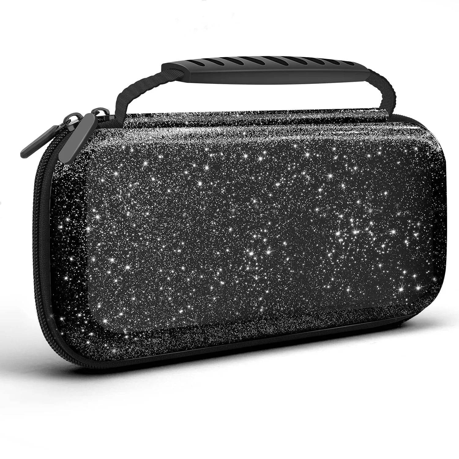 homicozy Black Glitter Carrying Case for Nintendo Switch & Switch OLED