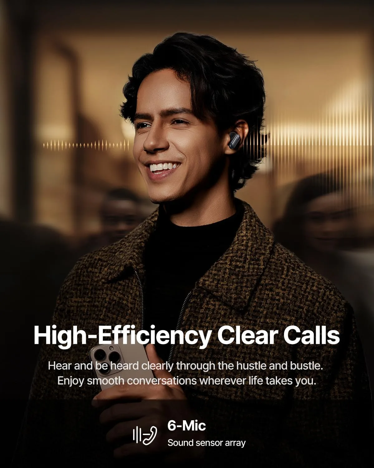 Baseus Inspire XP1 Adaptive Noise Cancelling Earbuds, Sound by Bose, Dolby Audio, Premium Real-Time Adaptive ANC, Adaptive Tuning Sound, Natural Fit Design, 6-Mic Adaptive Clear Calls, 45H Playtime