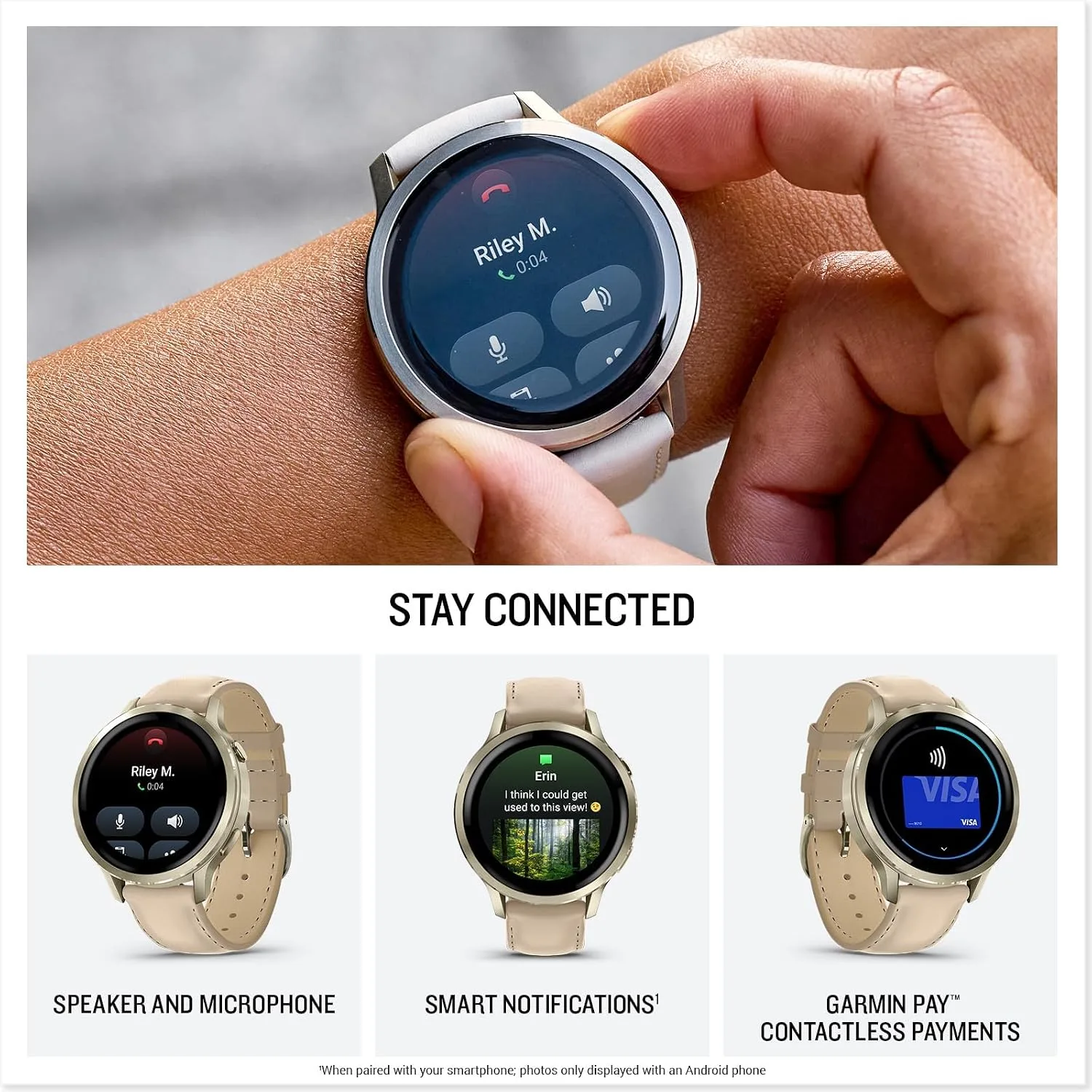 Garmin Venu 4 Health Fitness GPS Smartwatch 41mm AMOLED Bundle