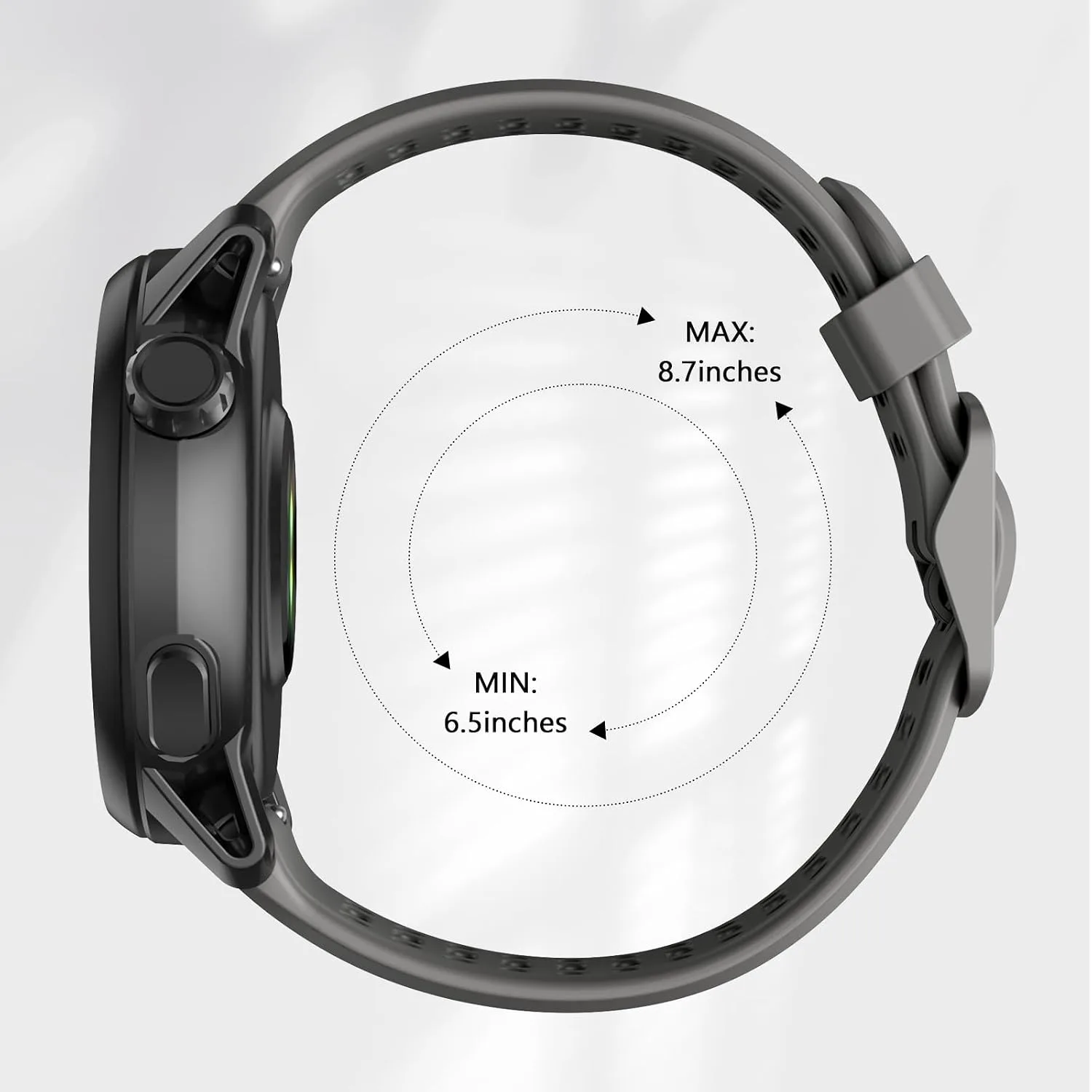 Compatible with COROS Pace 3 Watch Band, 22mm Quick Release Sports Silicone Watch Band Breathable Wristband Strap Women Men Strap for COROS APEX 2 Pro/APEX 46mm/APEX Pro