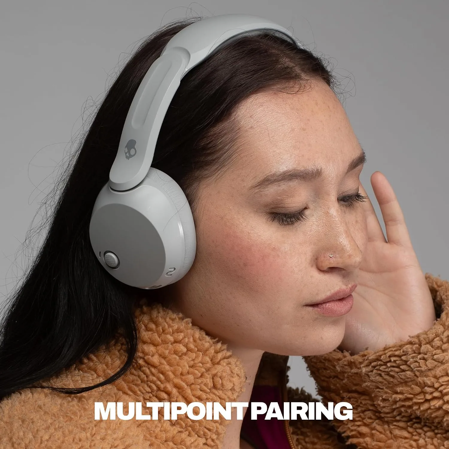 Skullcandy Icon 180 Wireless On-Ear Bluetooth Headphones - Cement
