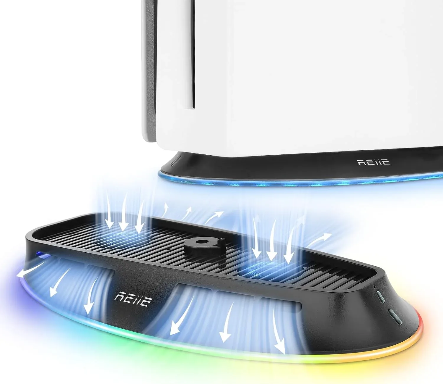 Cooling Stand con Dual Fans RGB para PS5 Slim y PS5 Pro