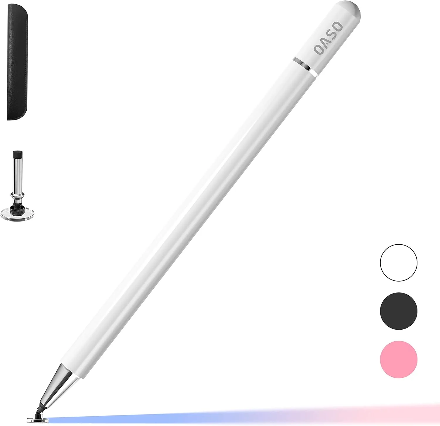 Lápiz Stylus Oaso con punta de disco y tapa magnética compatible con iPad y tablets