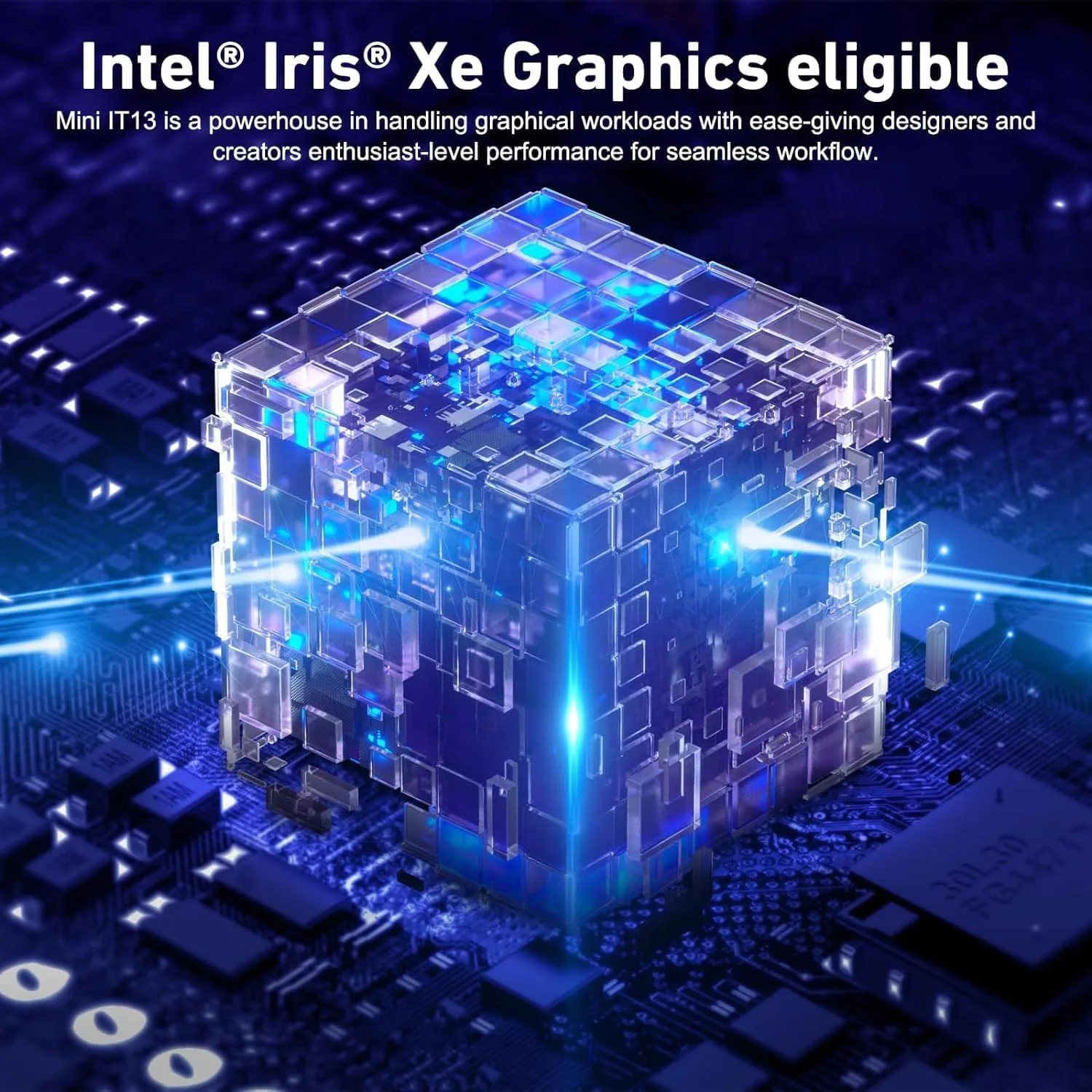 GEEKOM IT13 Max AI Mini PC, Intel Ultra 9 185H, 24GB LPDDR5 1TB M.2 SSD