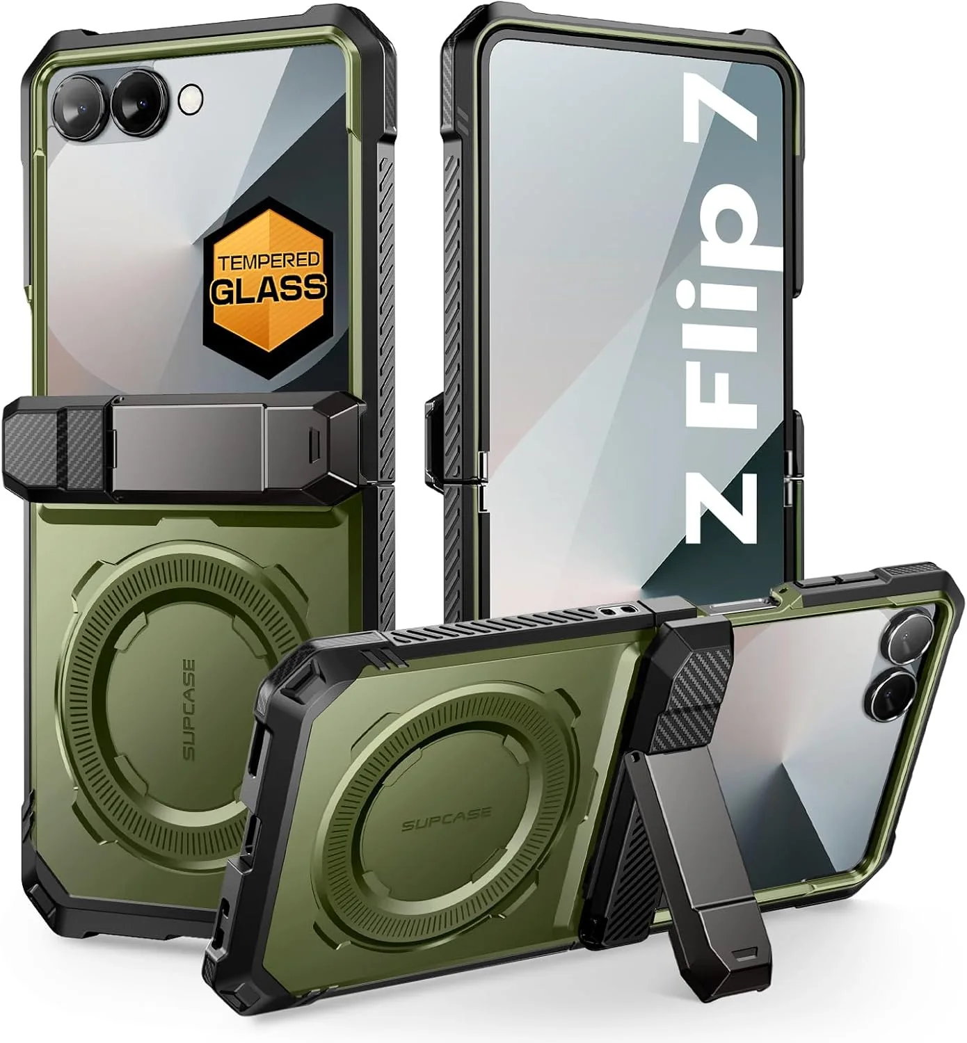 SUPCASE for Samsung Galaxy Z Flip 7 Case, Compatible with MagSafe, Guldan