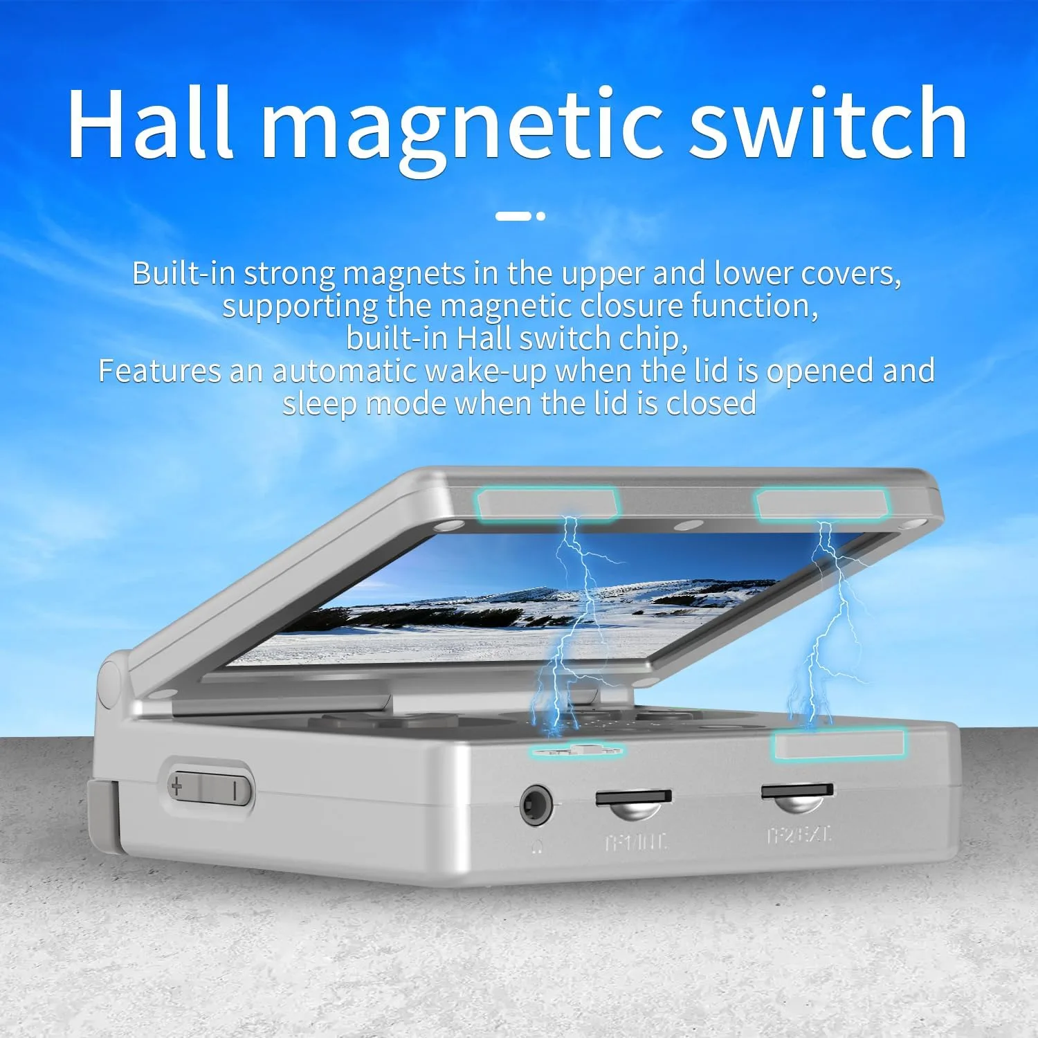 RG35XXSP Flip Portable Retro Handheld Game Console,RG 35XXSP 3.5 Inch IPS Screen Linux System with 64G TF Card Pre-Installed 5532 Games,Clamshell Games Supports 5G WiFi Bluetooth HDMI xxsp