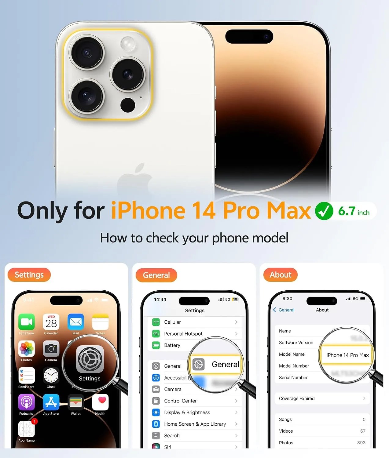 FNTCASE for iPhone 14 Pro Max Case, Fit for Magsafe, Desert Gold