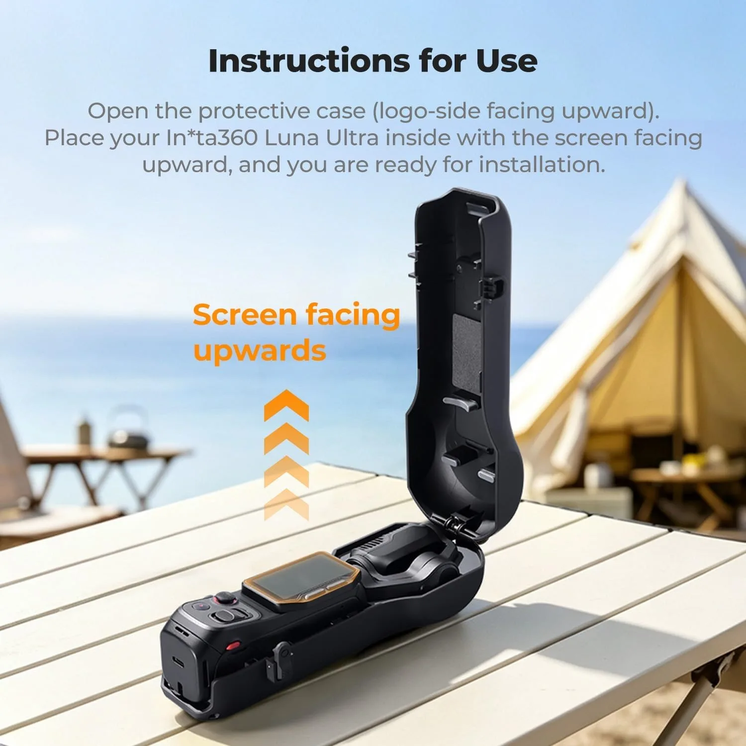 K&F CONCEPT Protective Case Compatible with Insta360 Luna Ultra