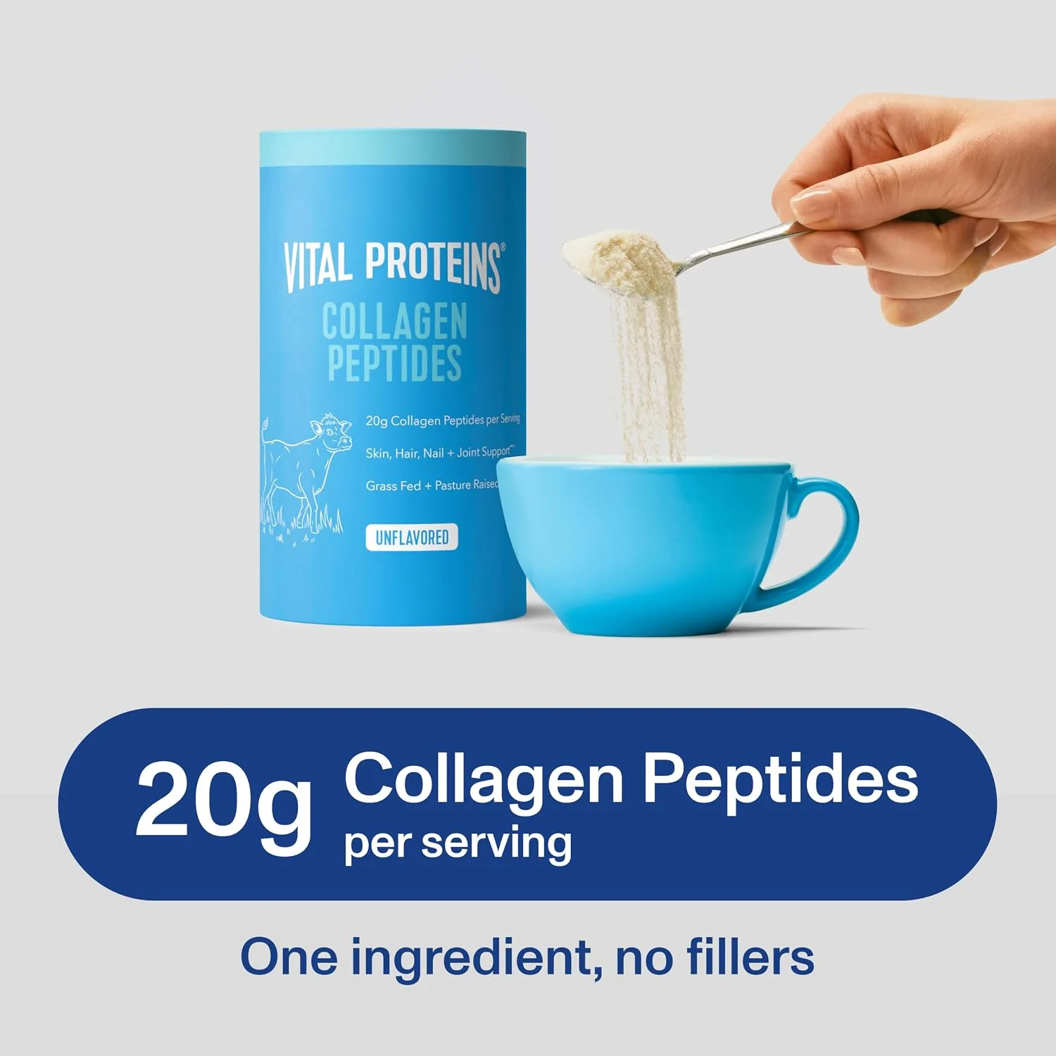 Vital Proteins Collagen Peptides Powder, Unflavored, 19.3oz